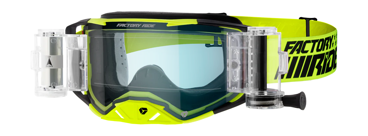 FXR Motocross Goggle Roll-Off Factory Ride - Trigger - Clear