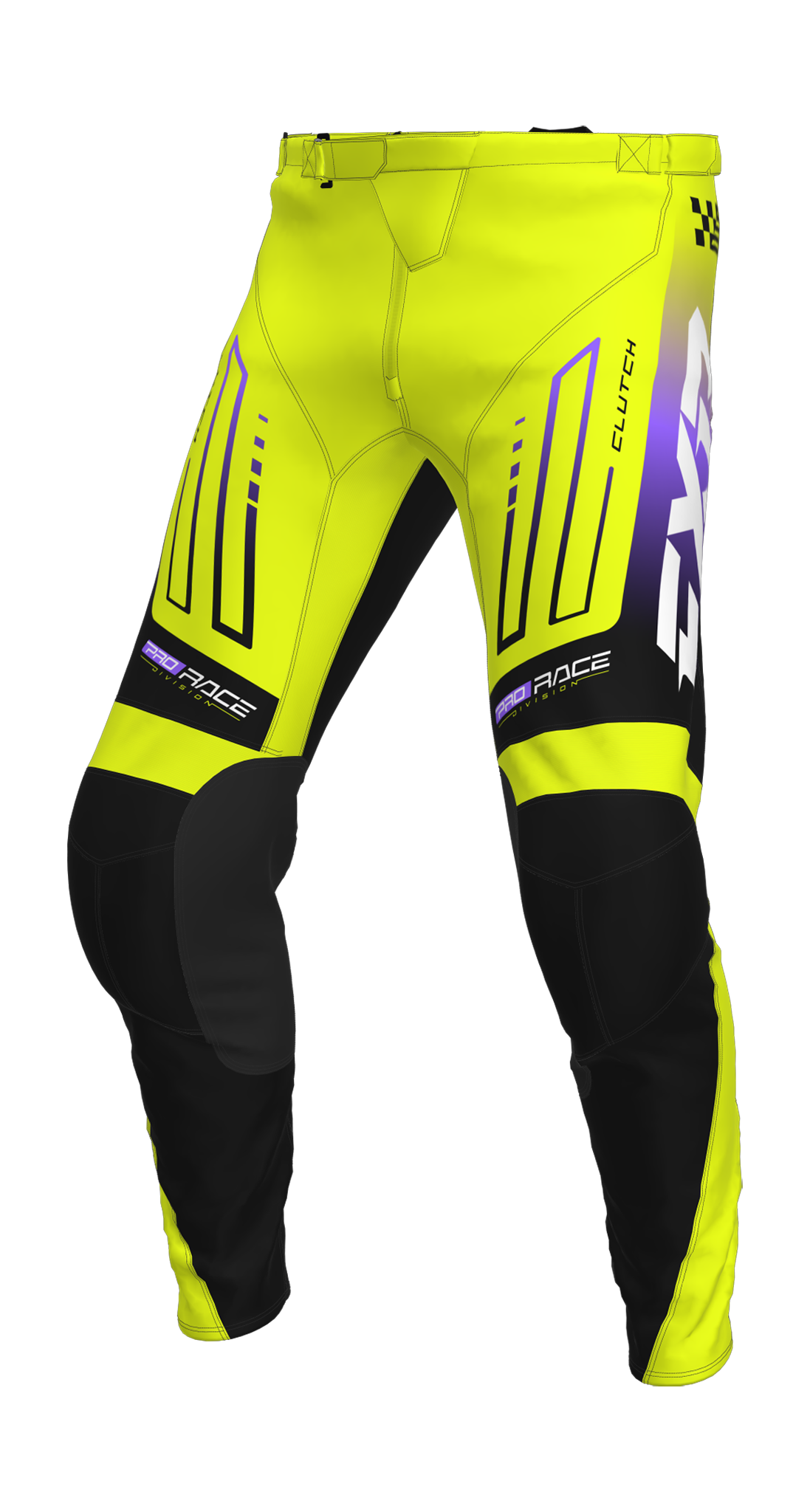 FXR Motocross Pants 2026 Clutch - HiVis / Black / Purple
