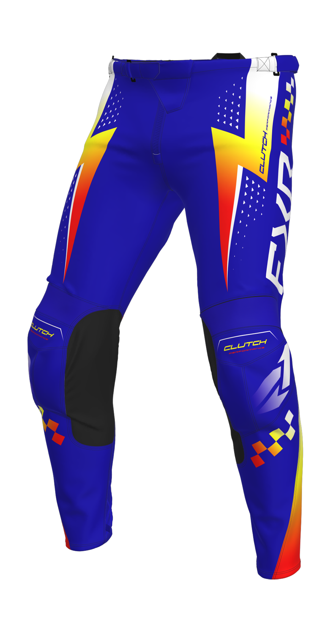 FXR Motocross Pants 2026 Clutch Pro - Royal / Yellow / Red