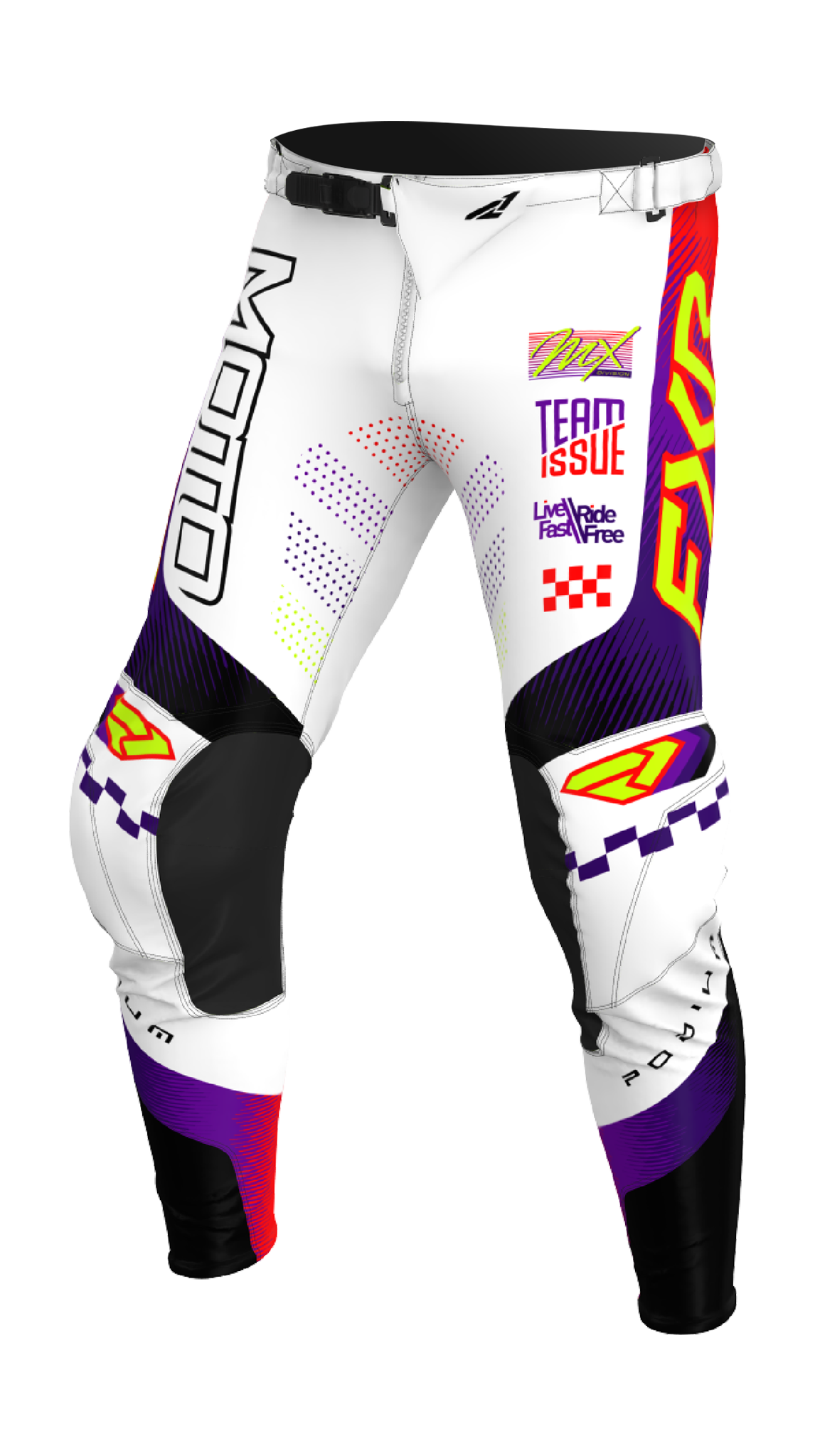 FXR Motocross Pants 2026 Podium Gladiator - White / Purple / Red