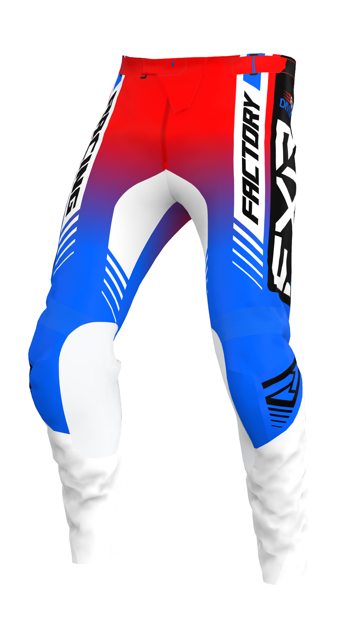FXR Motocross Pants Clutch Pro - Blue / Red / White