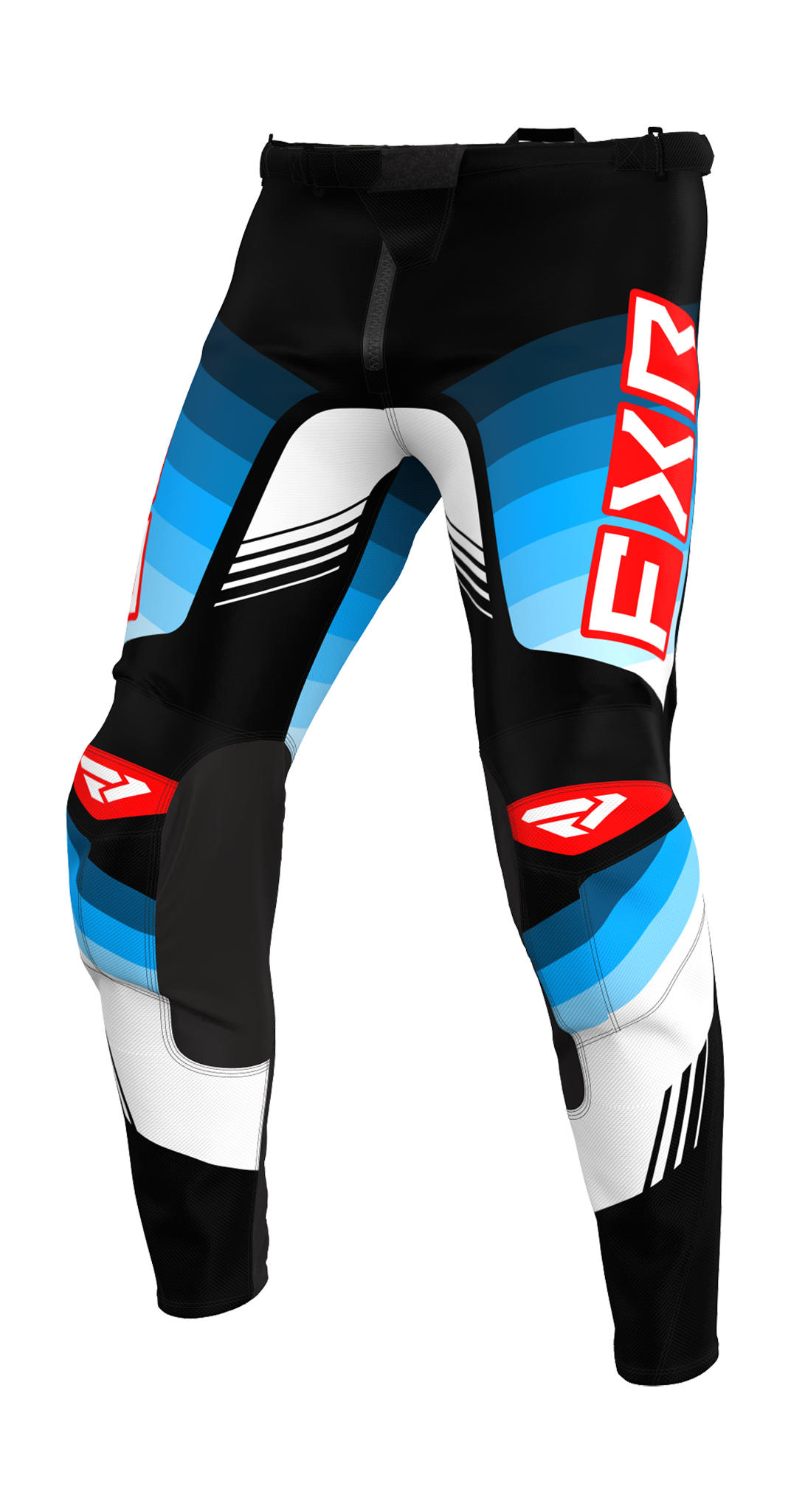 FXR Motocross Pants Clutch Pro - Blue / Red / Black