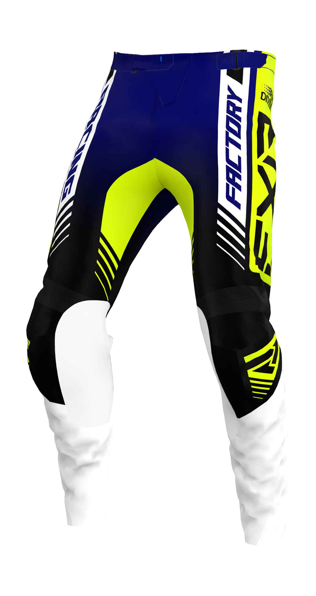 FXR Motocross Pants Clutch Pro - Midnight / HiVis / White