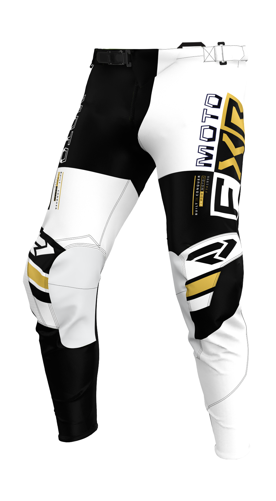 FXR Motocross Pants Podium Battalion - White / Black