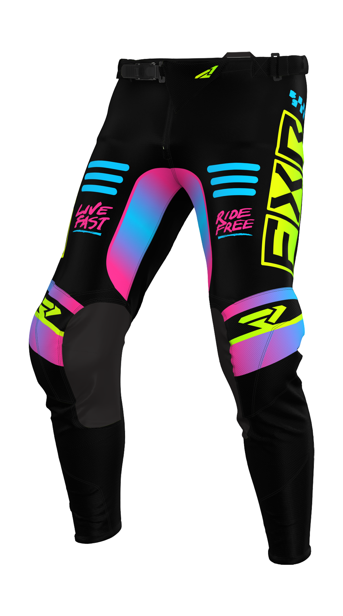 FXR Motocross Pants Podium Gladiator - Black / Candy