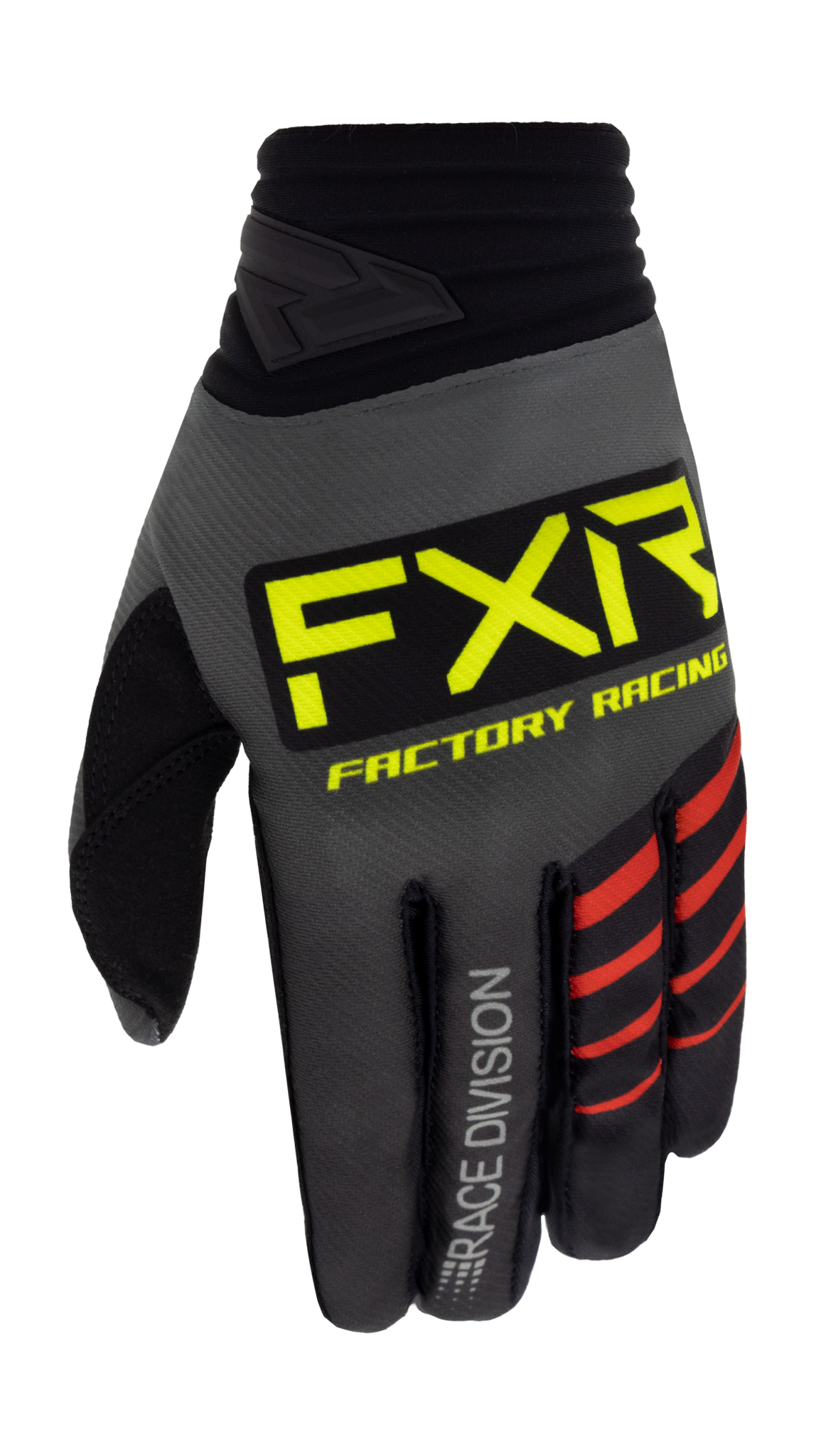 FXR Motocross Gloves Prime - Grey / Black / Hi-Viz