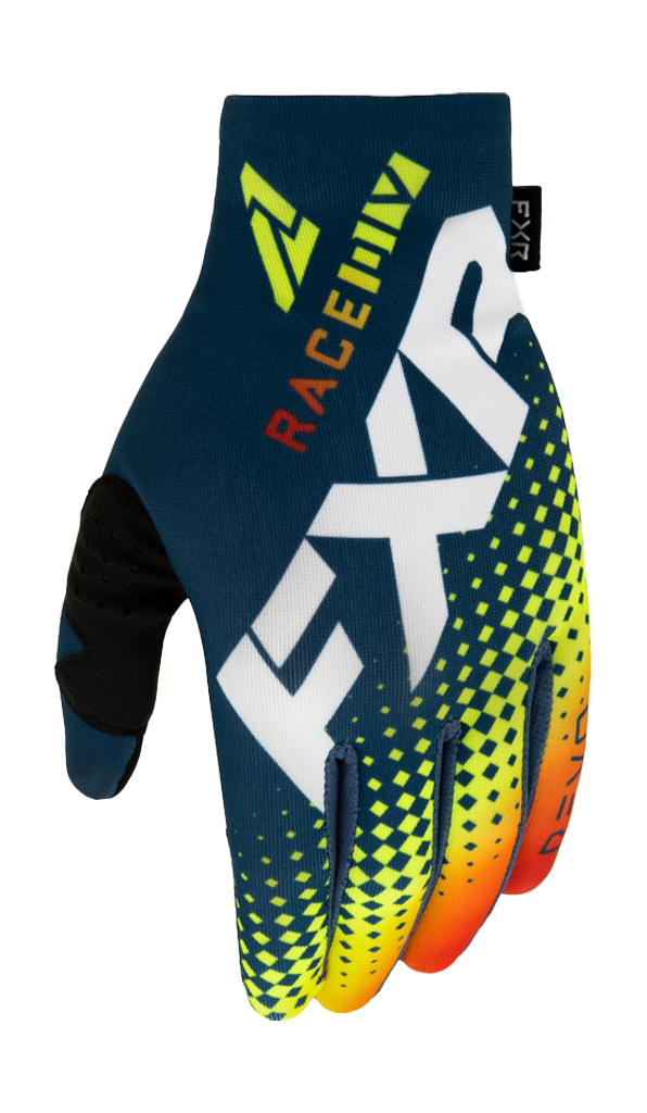 FXR Motocross Gloves Pro-Fit Lite - Slate / Inferno