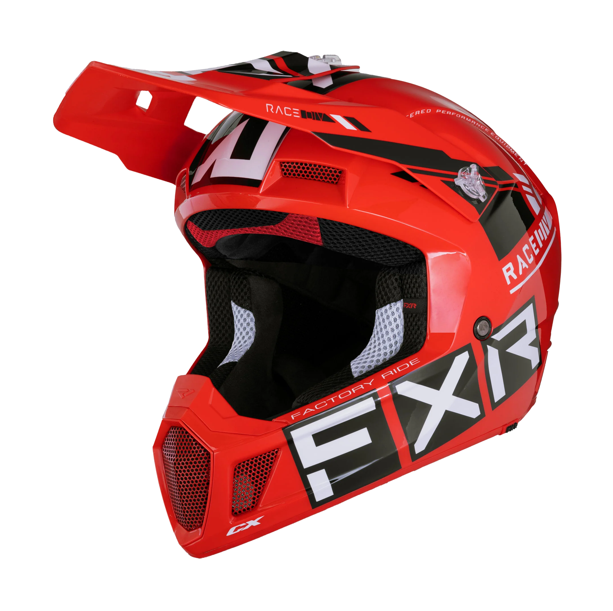 FXR Motocross Helmet Clutch CX Pro - Red / Black