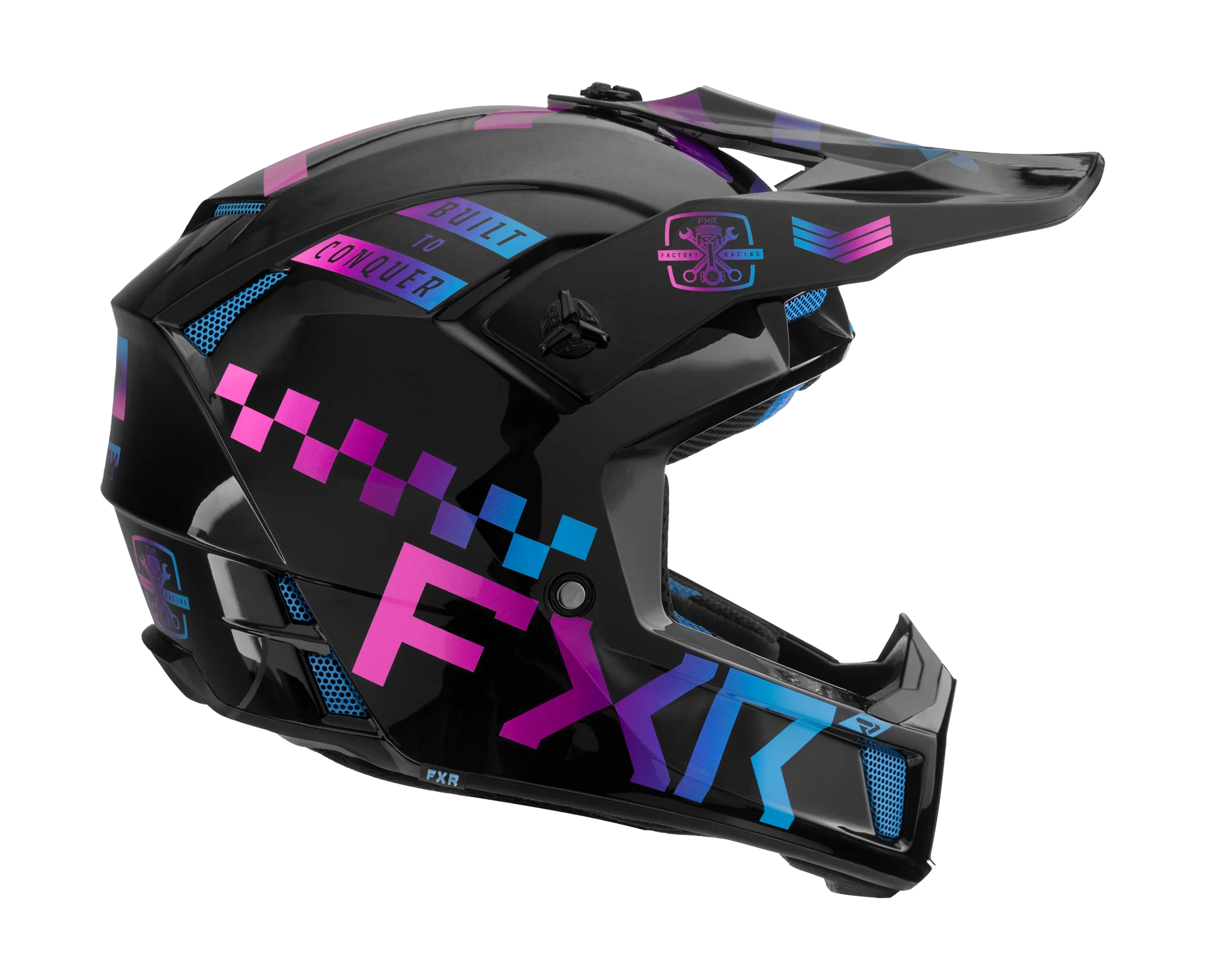 FXR Motocross Helmet Clutch Gladiator - Candy