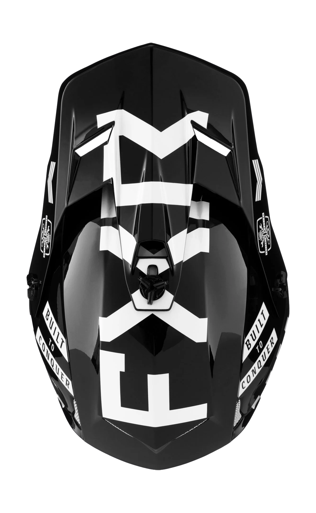 FXR Motocross Helmet Clutch Gladiator - Black / White