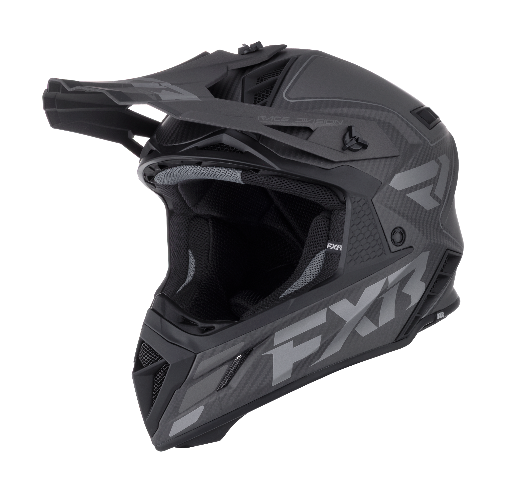 FXR Motocross Helmet Helium Carbon - Shadow