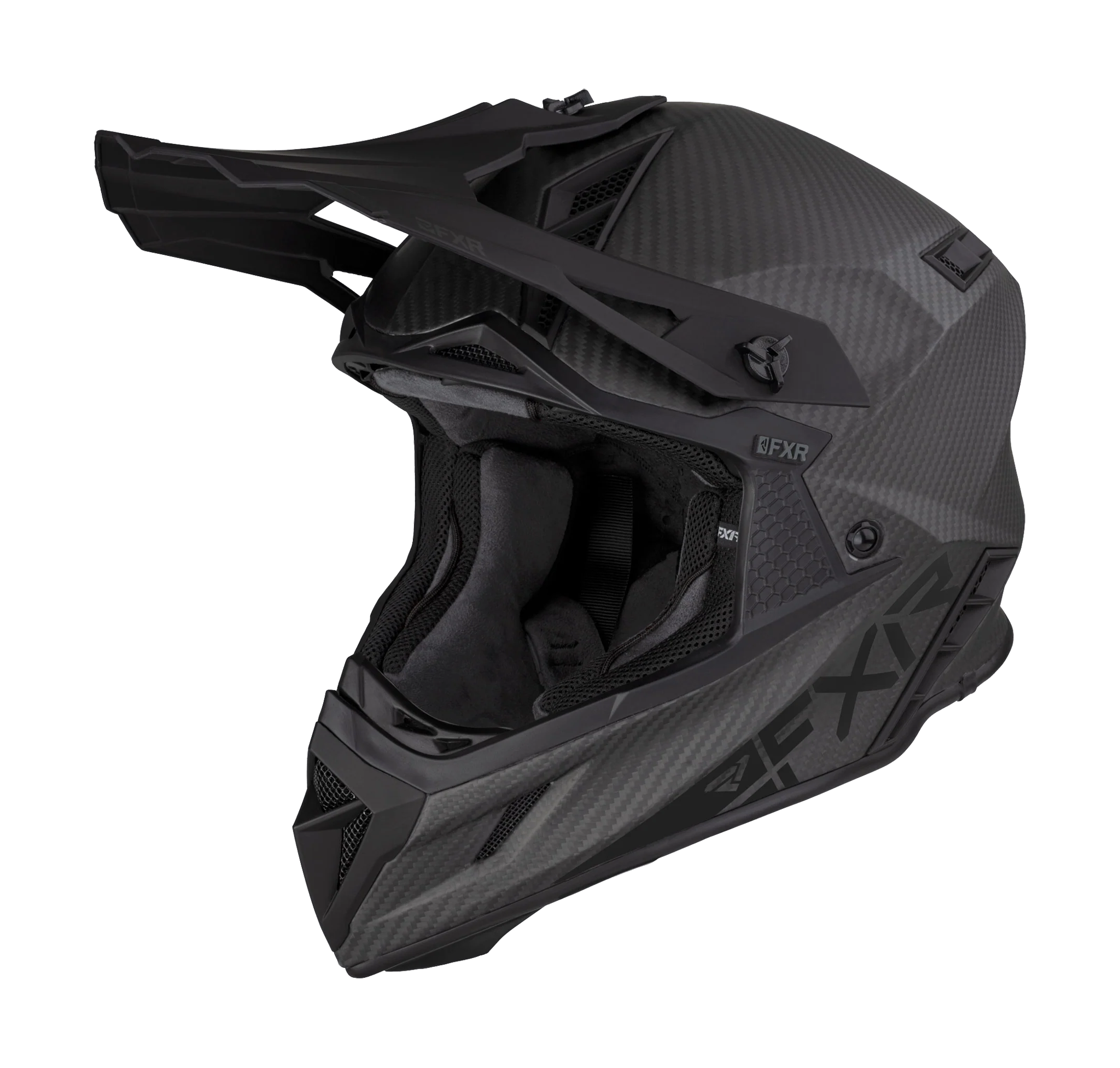 FXR Motocross Helmet Helium Carbon - Black