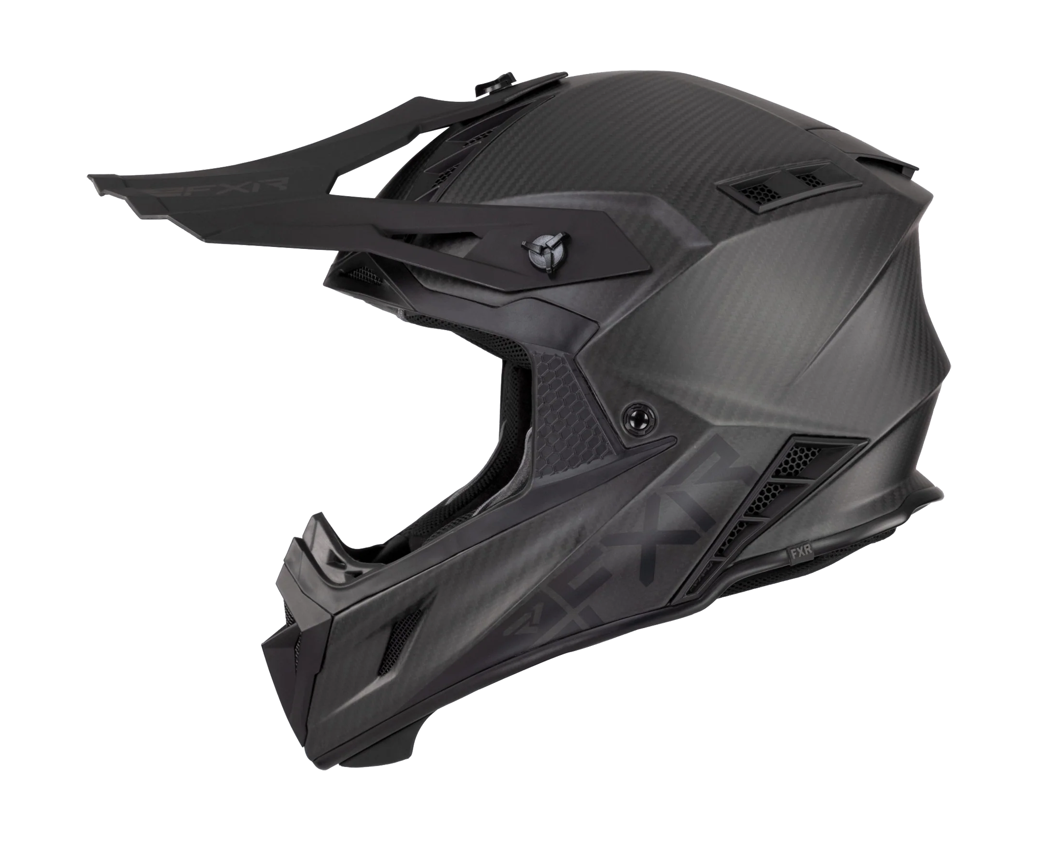 FXR Motocross Helmet Helium Carbon - Black