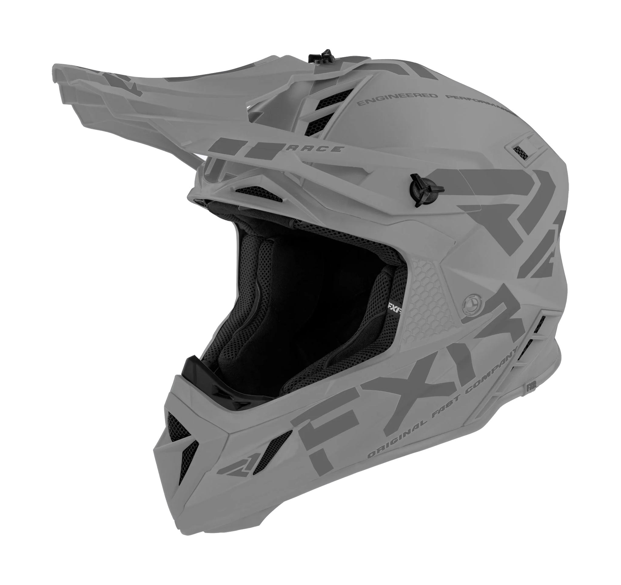 FXR Motocross Helmet Helium Prime - Steel