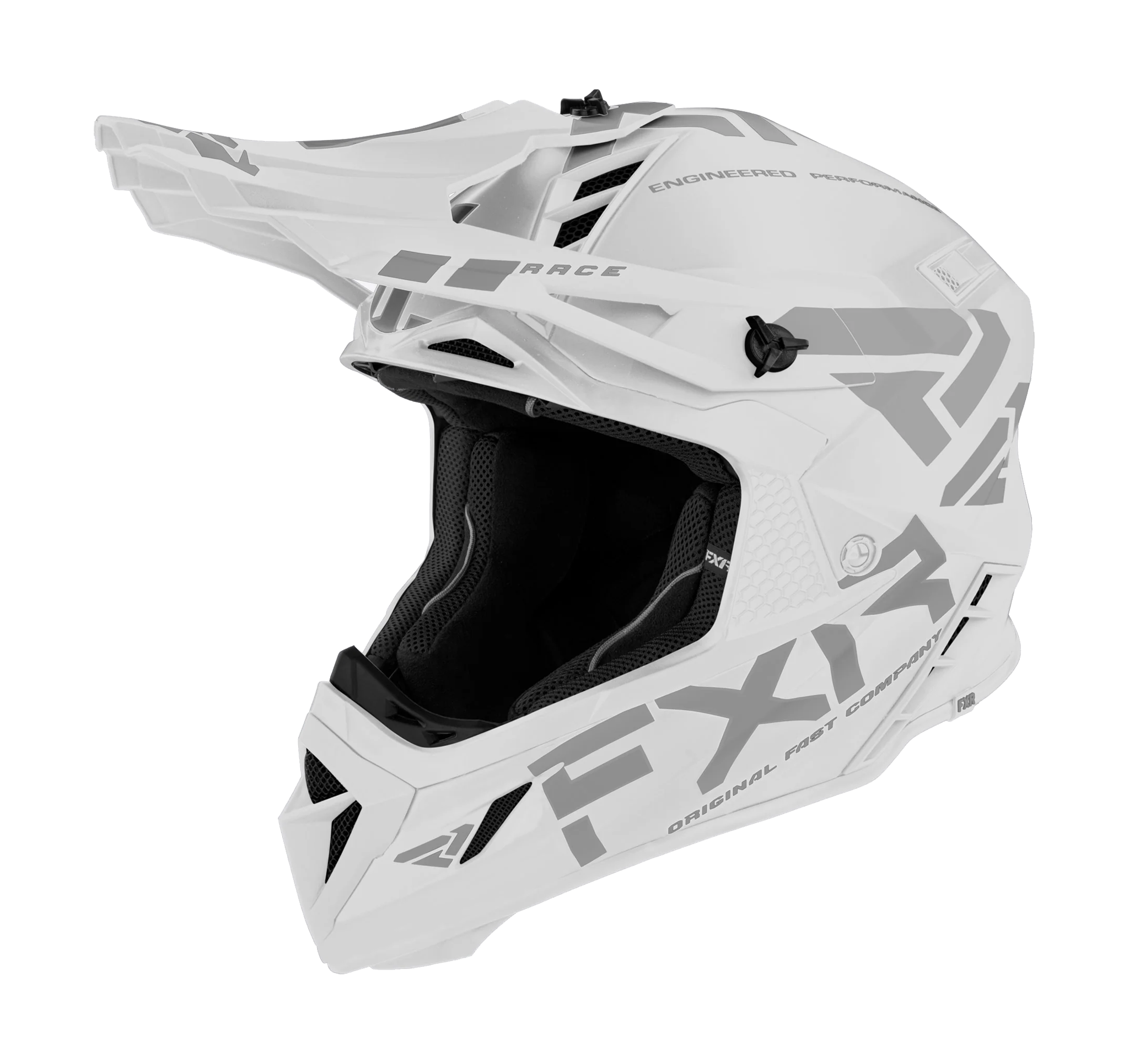 FXR Motocross Helmet Helium Prime - White