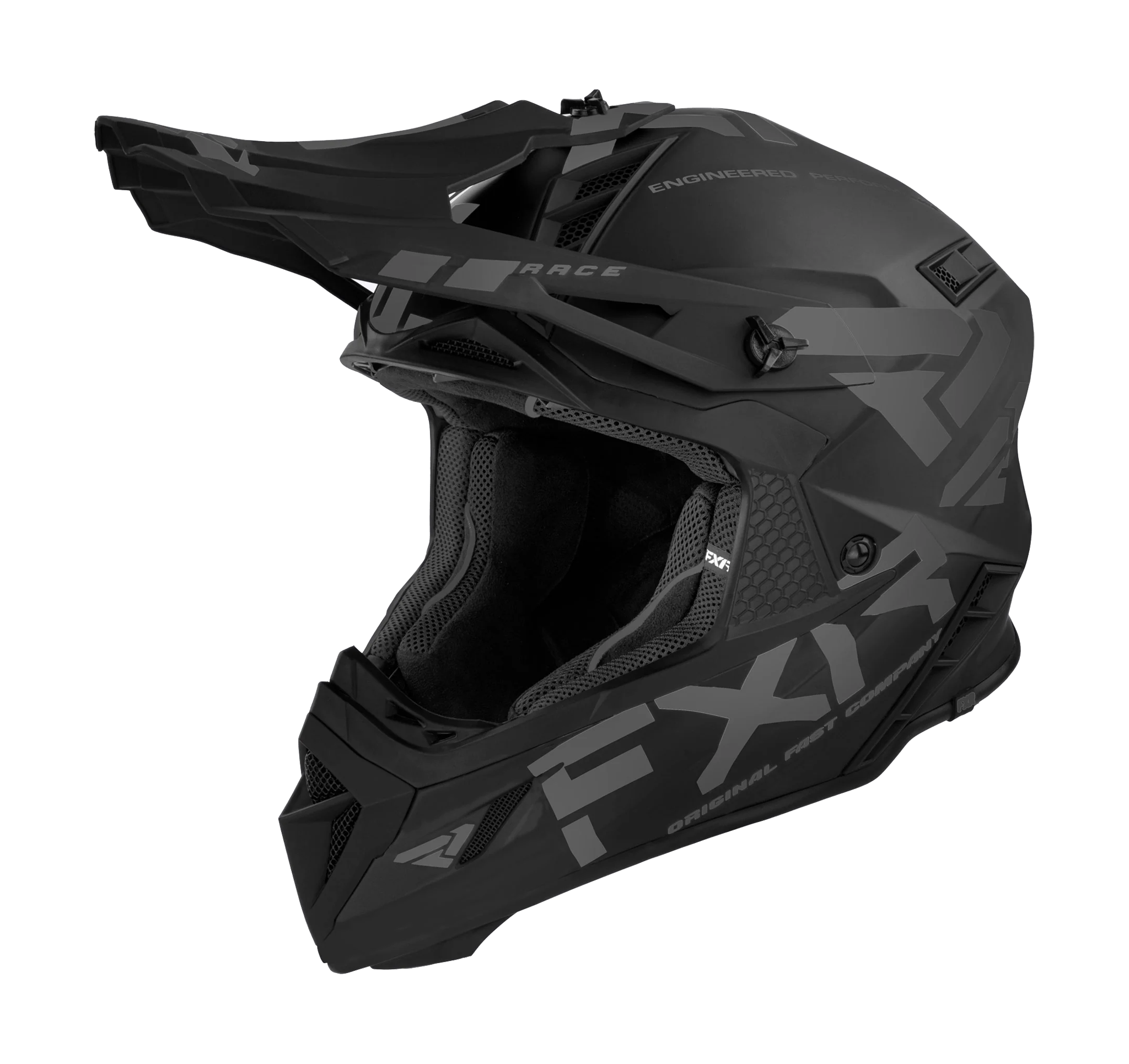 FXR Motocross Helmet Helium Prime - Black