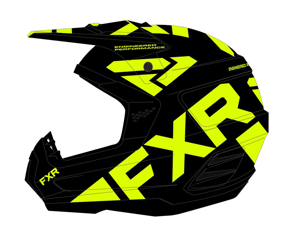 FXR Motocross Helmet Torque Team - Black / High-vis