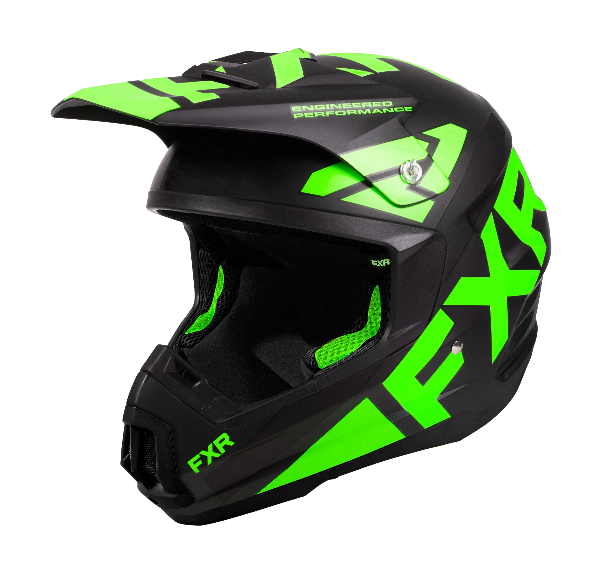 FXR Motocross Helmet Torque Team - Black / Lime