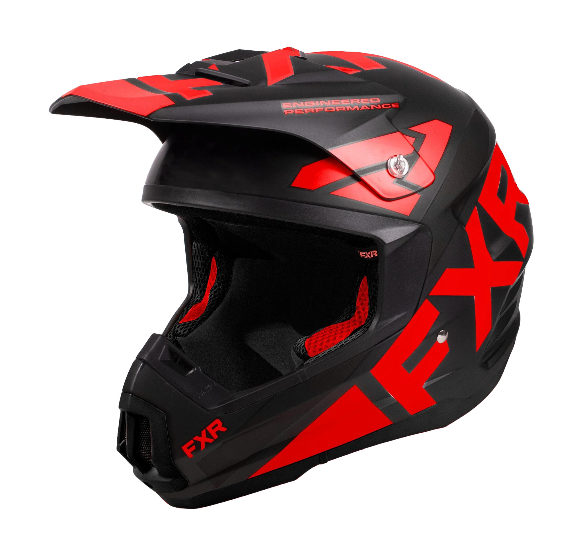 FXR Motocross Helmet Torque Team - Black / Red