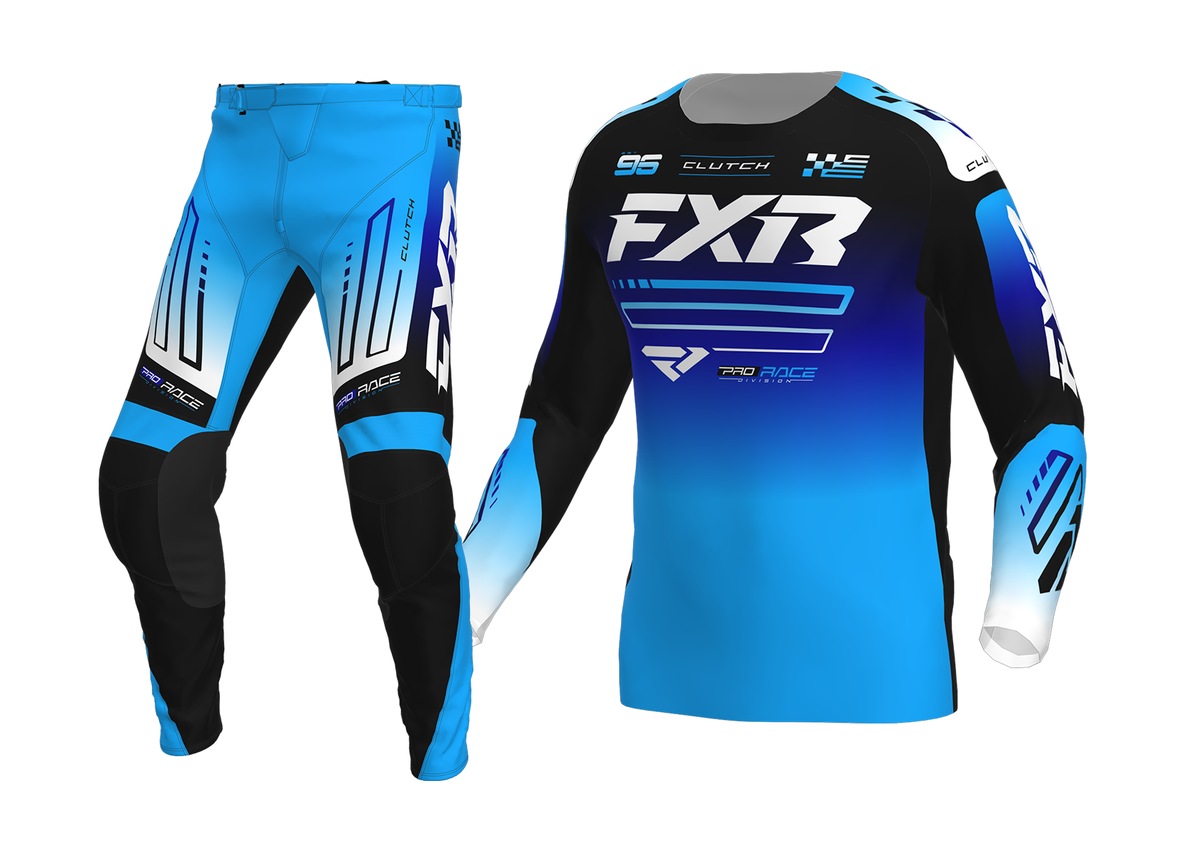 FXR Motocross Gear 2026 Clutch - Blue / Black / White