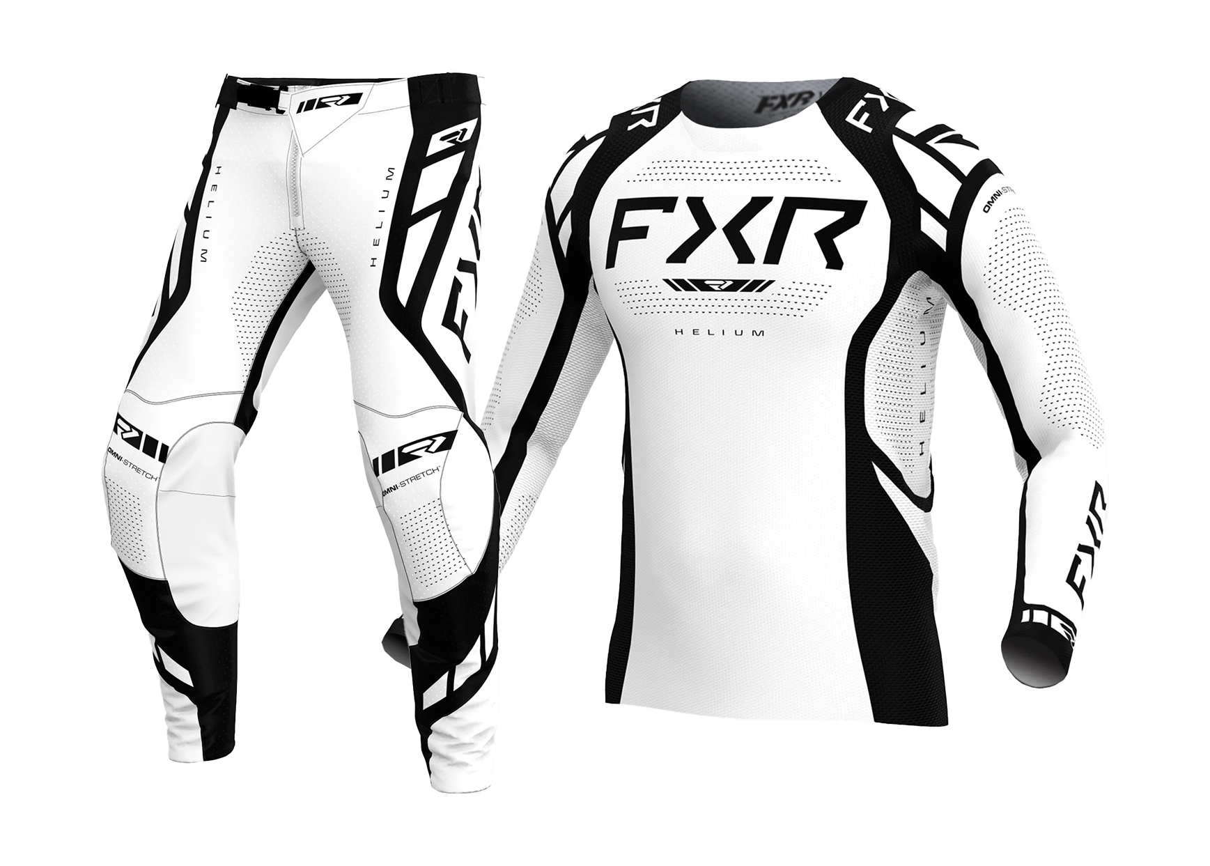 FXR Motocross Gear 2026 Helium - White / Black