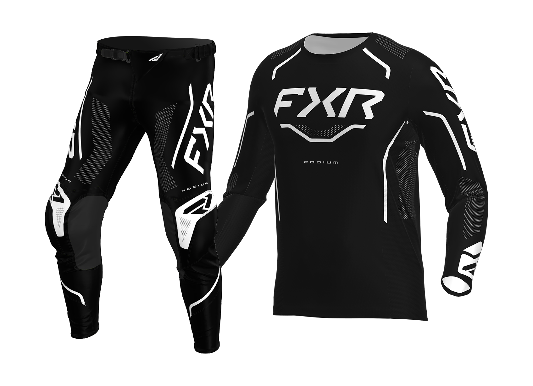 FXR Motocross Gear 2026 Podium Relay - Black / White