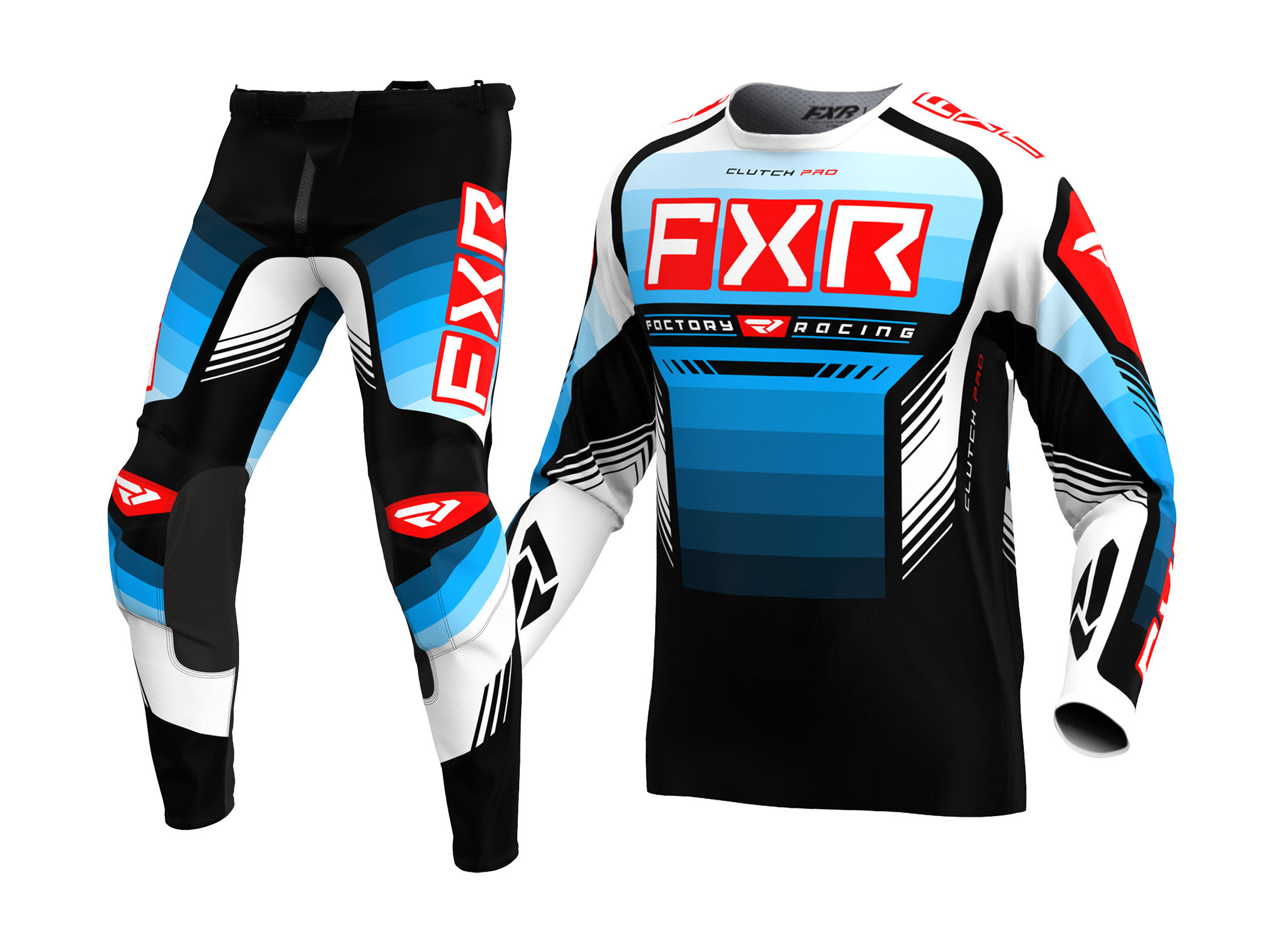 FXR Motocross Gear Clutch Pro - Blue / Red / Black