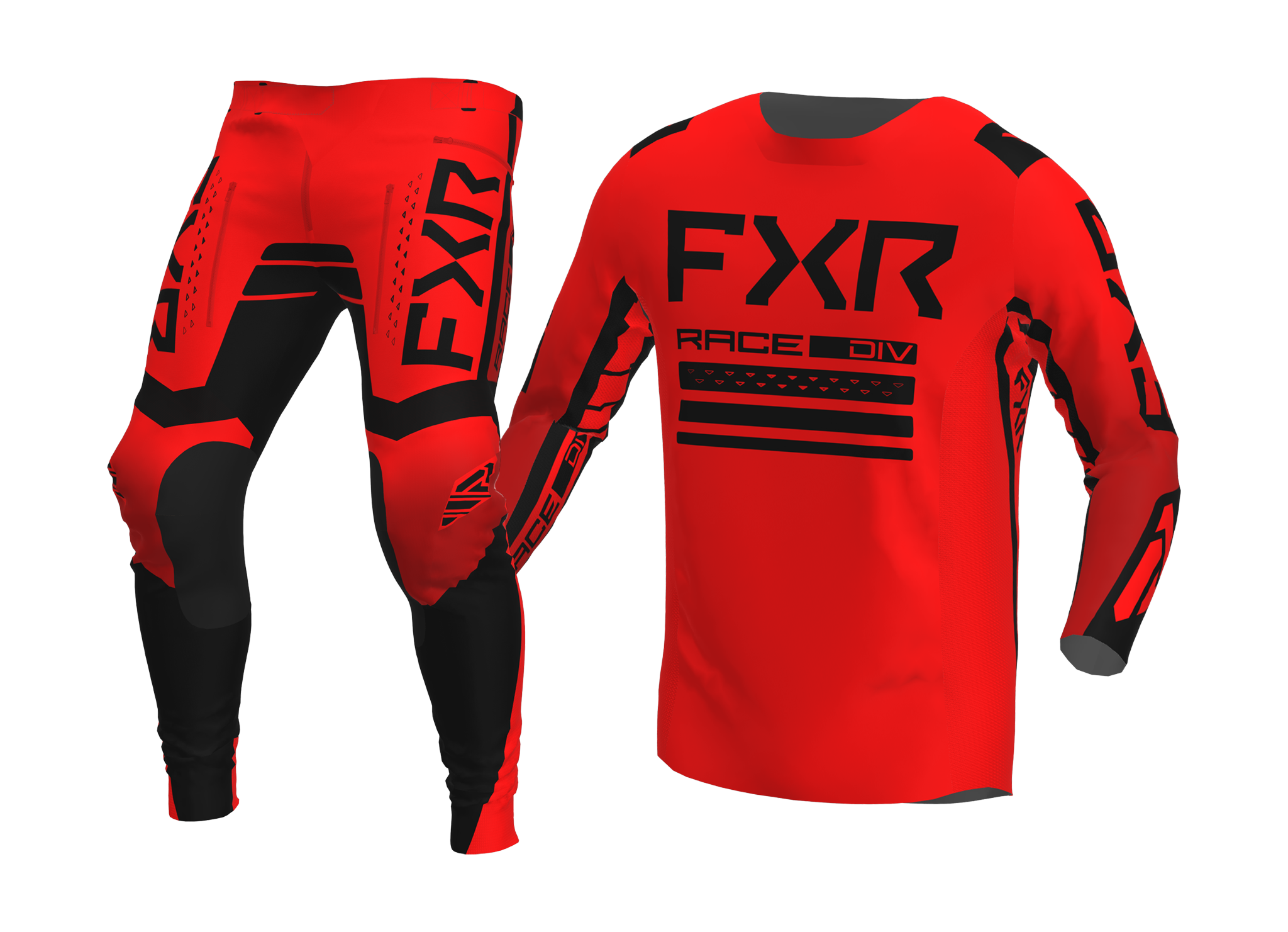 FXR Motocross Gear Contender - Red / Black