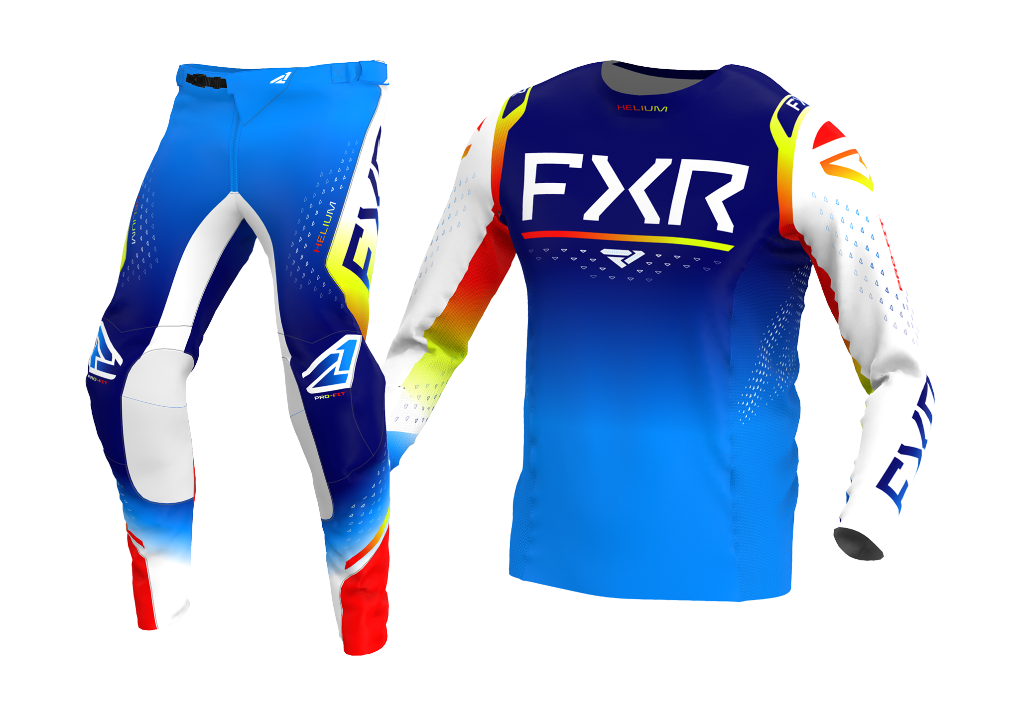 FXR Motocross Gear Helium - Citrus Fusion