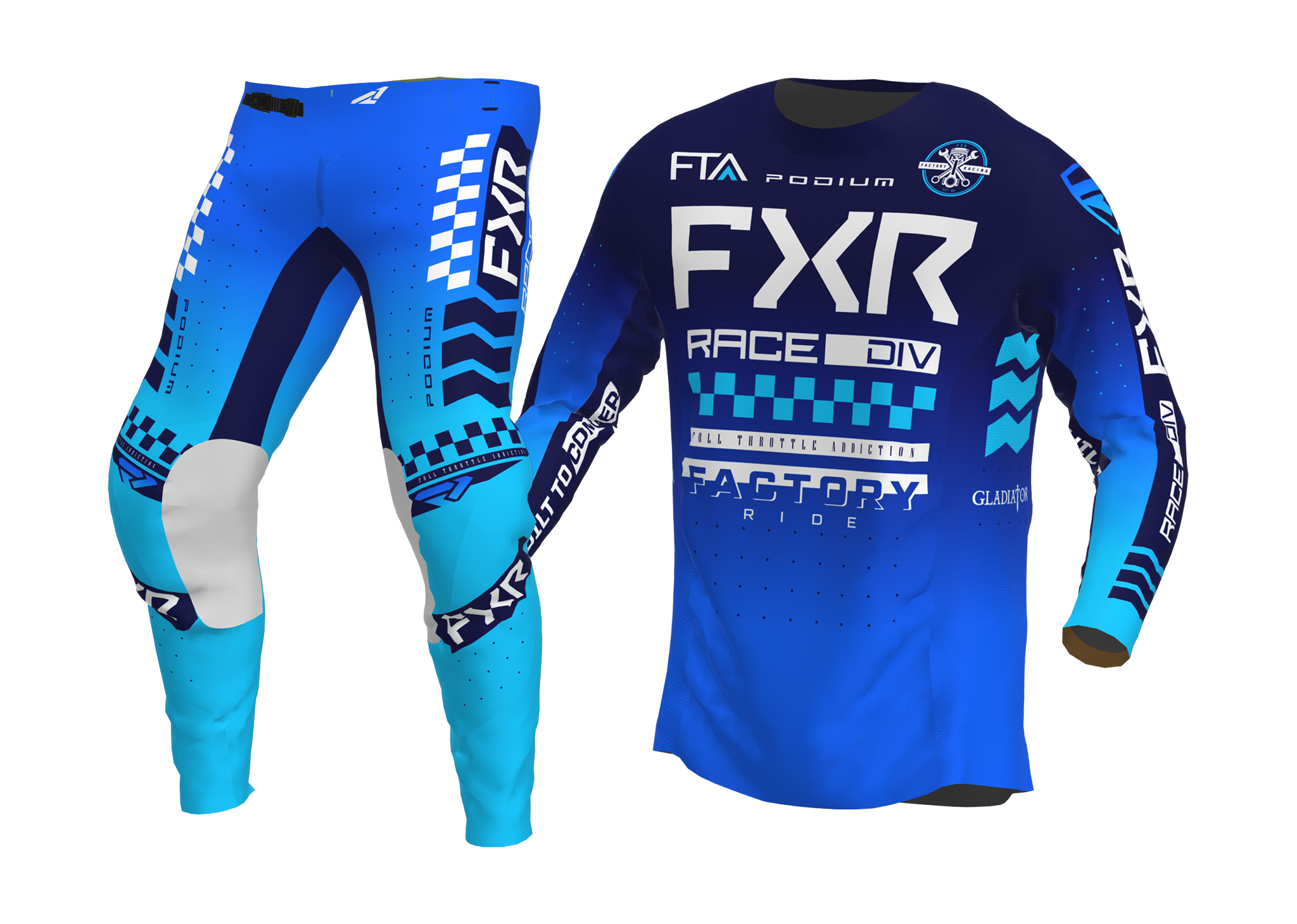 FXR Motocross Gear Podium Gladiator - Blue