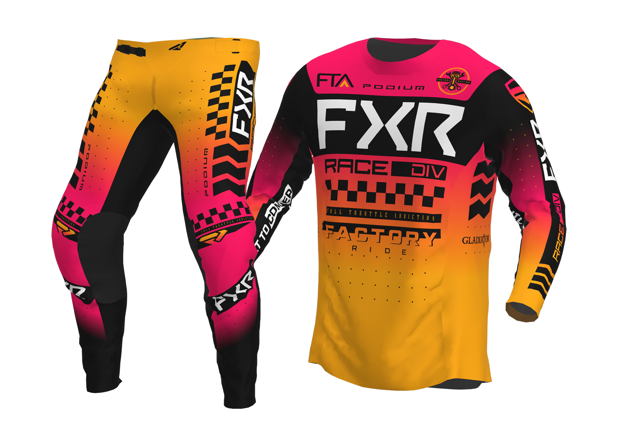 FXR Motocross Gear Podium Gladiator - Mango