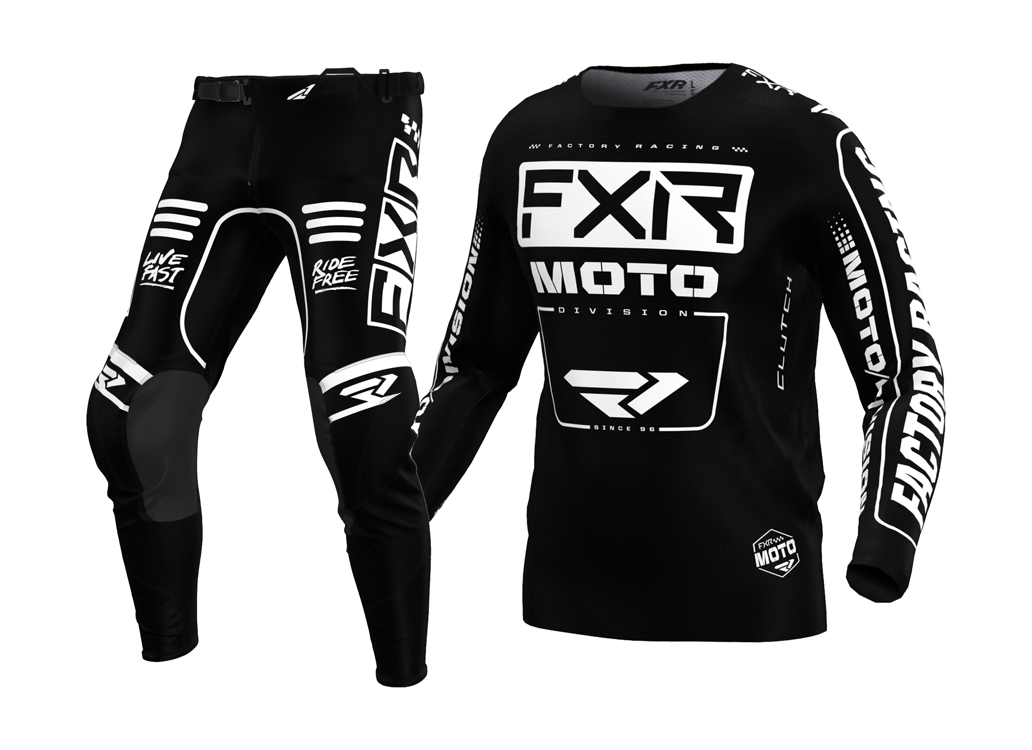 FXR Motocross Gear Podium Gladiator - Black / White