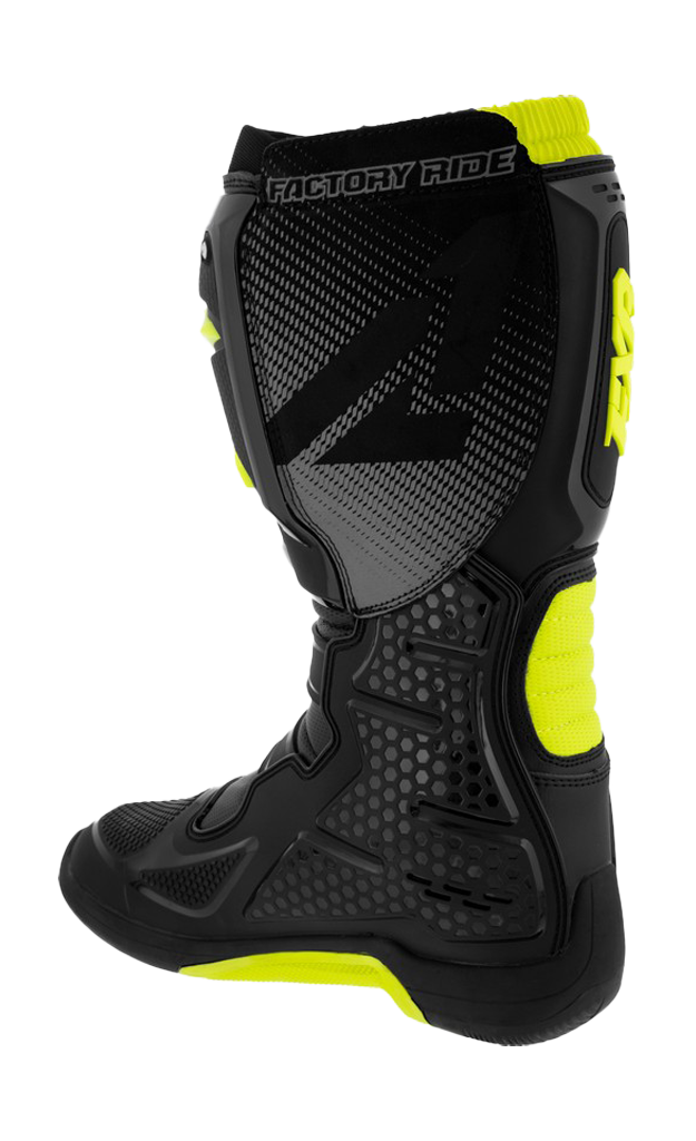 FXR Motocross Boots Factory Ride - Black / High-vis