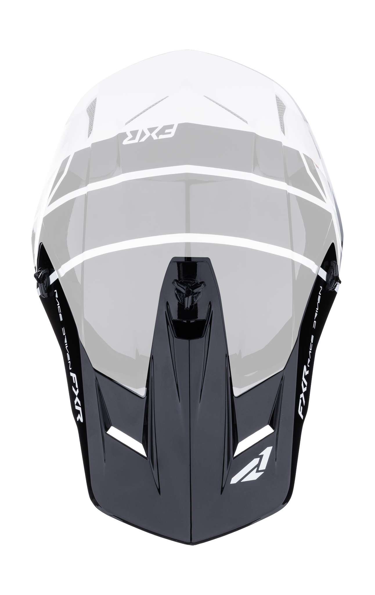 FXR Helmet Visor Clutch Comp - White / Black