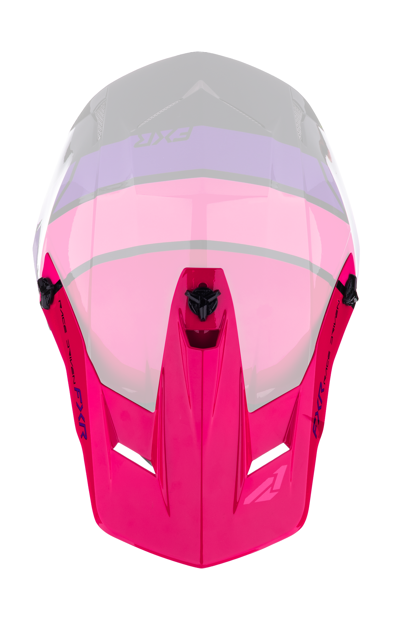 FXR Helmet Visor Clutch Comp - Black / Razz