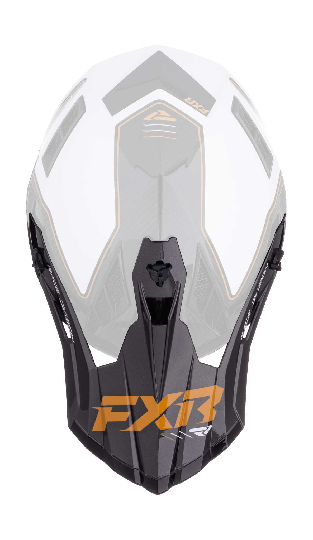 FXR Helmet Visor Helium Carbon - Gold / White