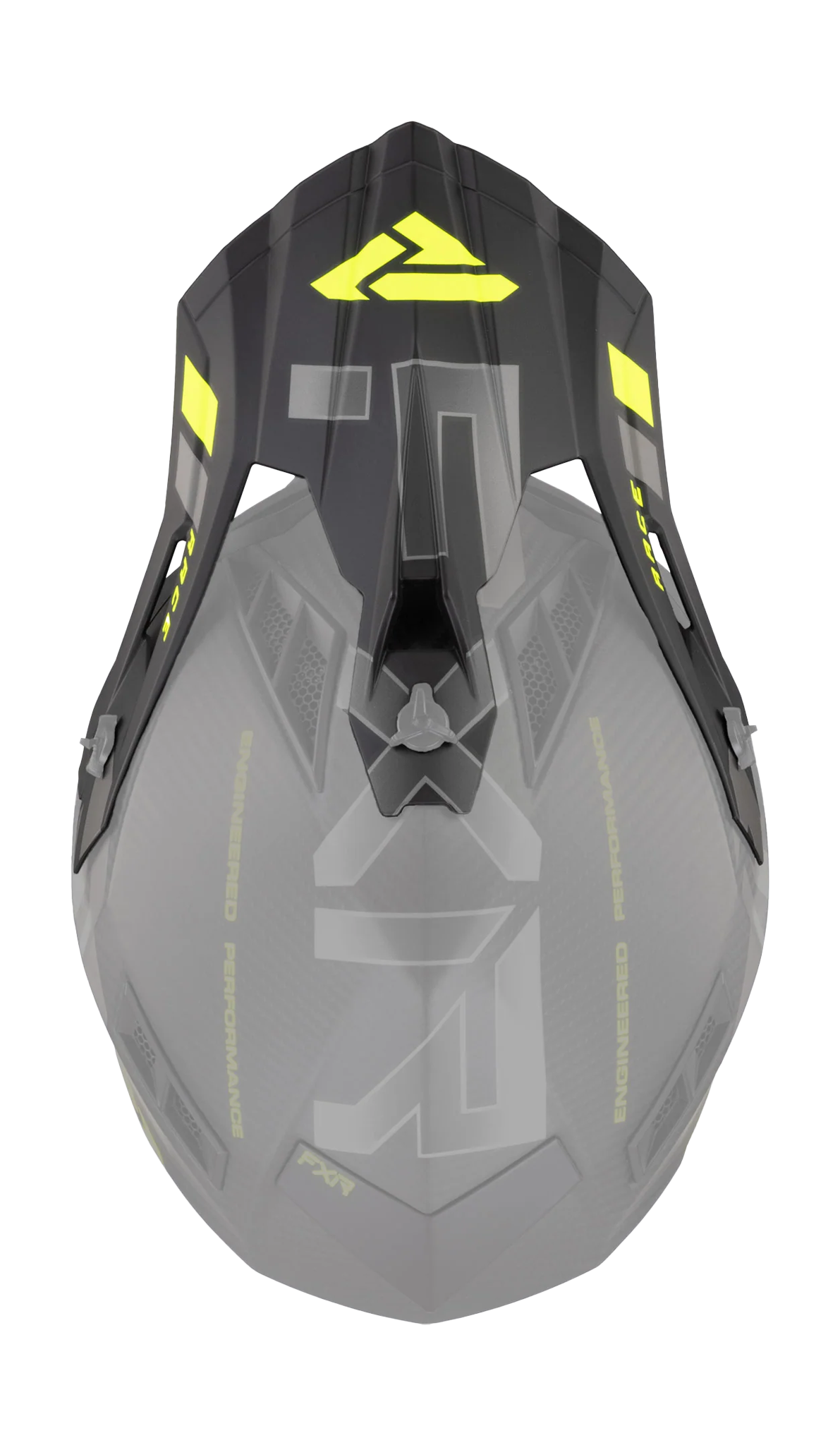FXR Helmet Visor Helium Carbon - HiVis / Charcoal