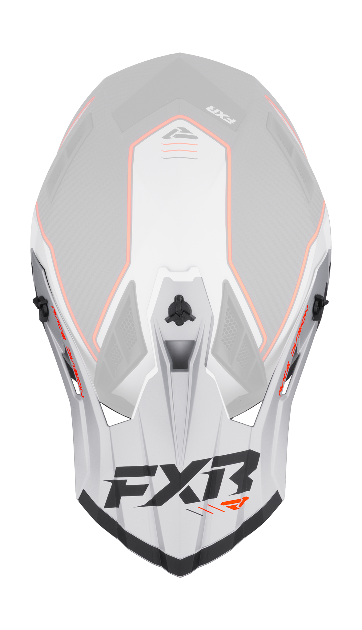 FXR Helmet Visor Helium Carbon - Orange / Silver