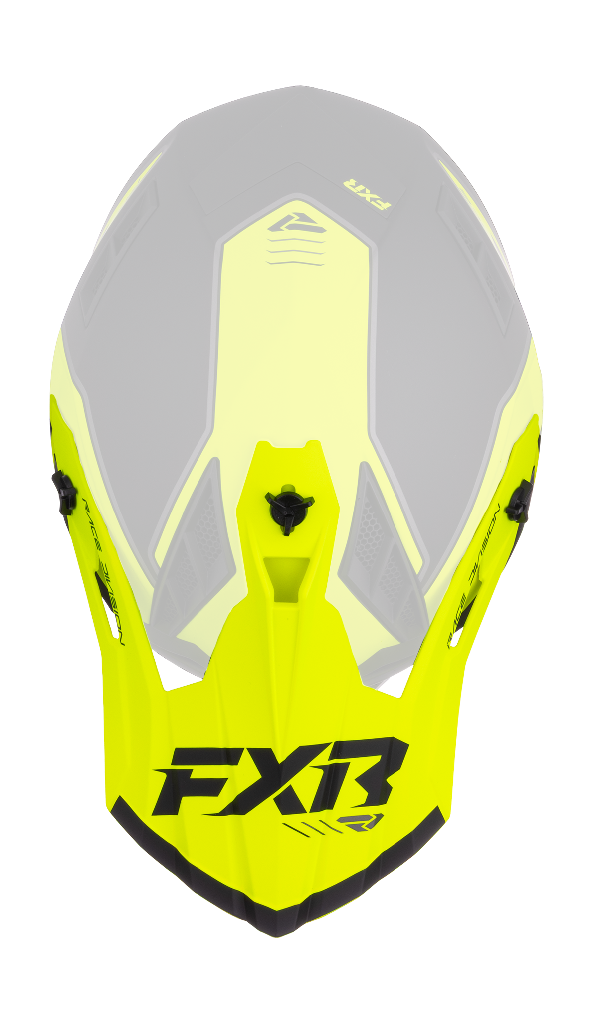 FXR Helmet Visor Helium Race Div - HiVis / Grey