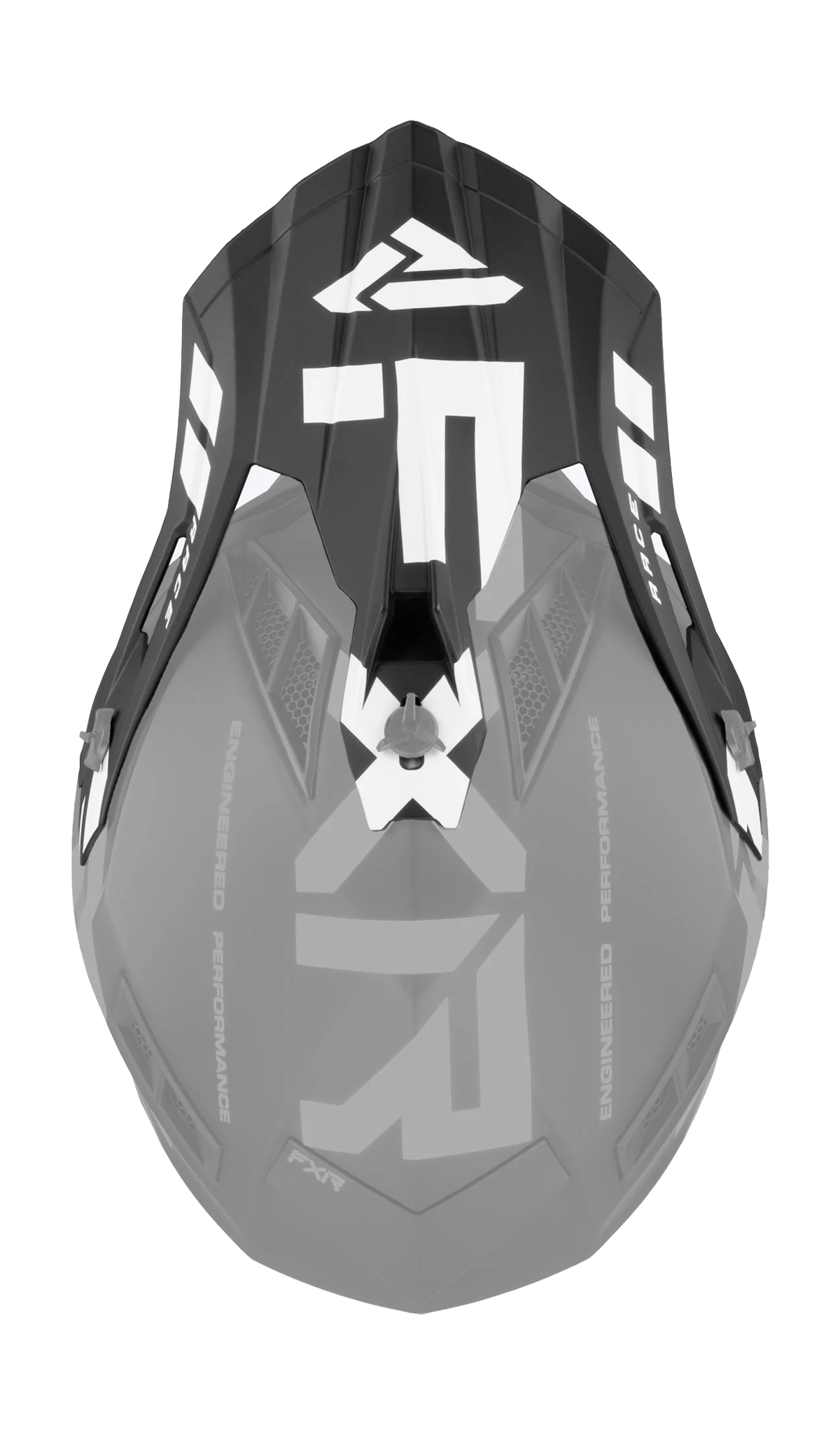 FXR Helmet Visor Helium Race Div - Black / White