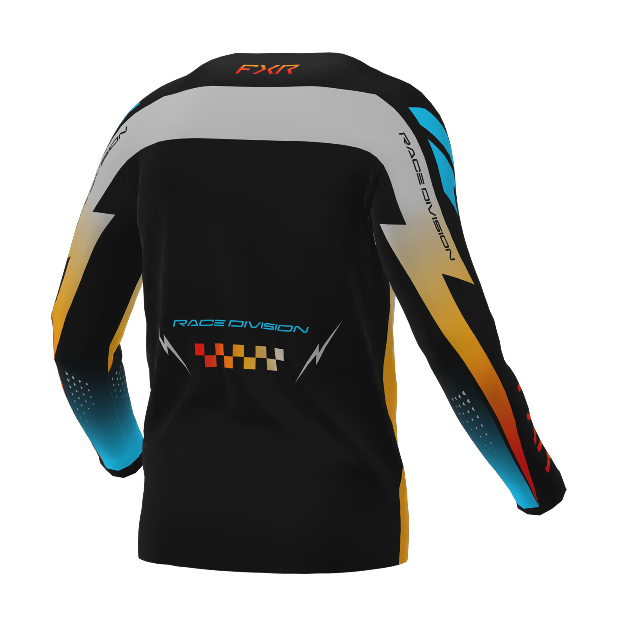 FXR Youth Motocross Jersey 2026 Clutch Pro - Grey / Sky / Orange