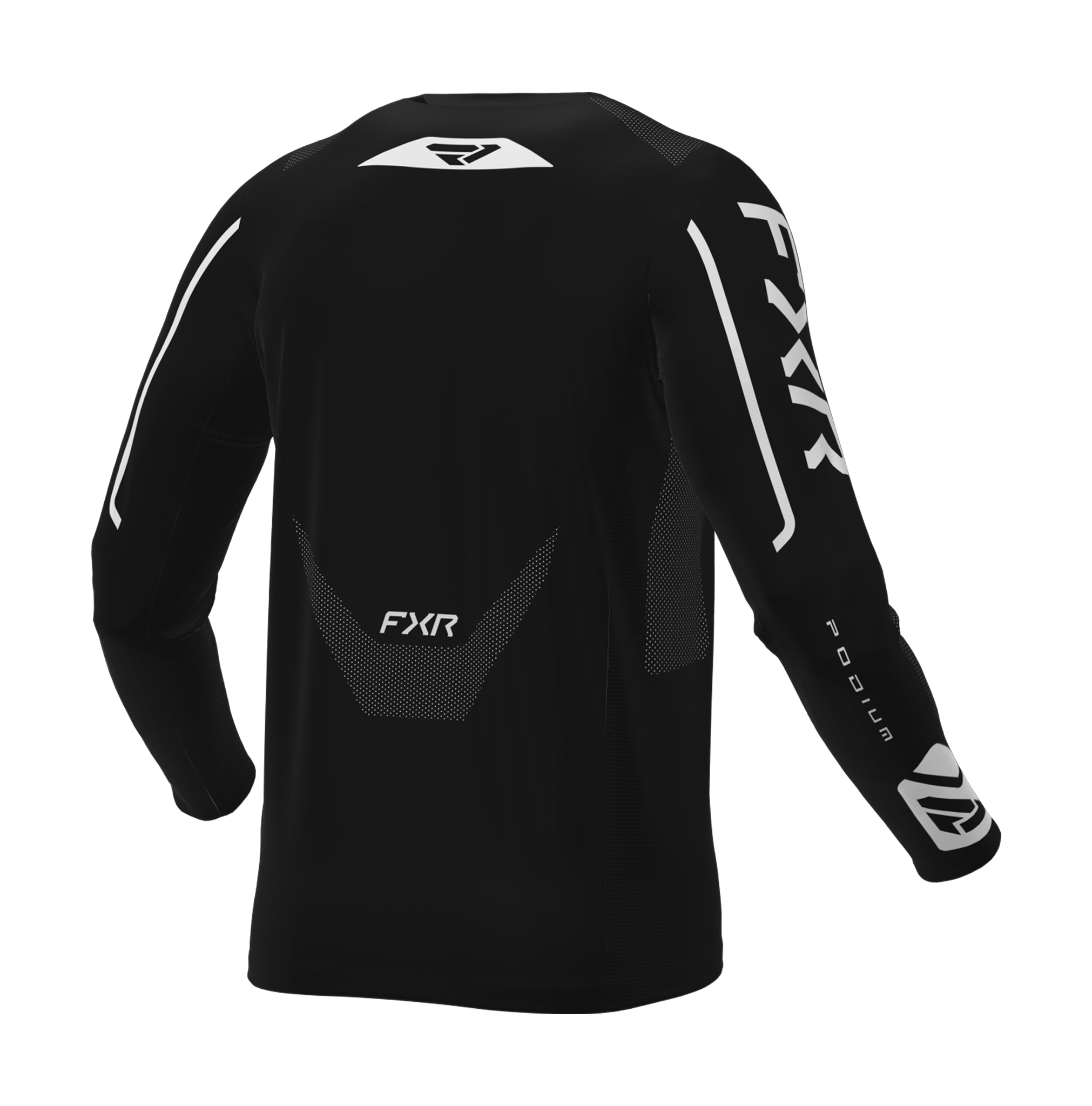 FXR Youth Motocross Jersey 2026 Podium - Black / White