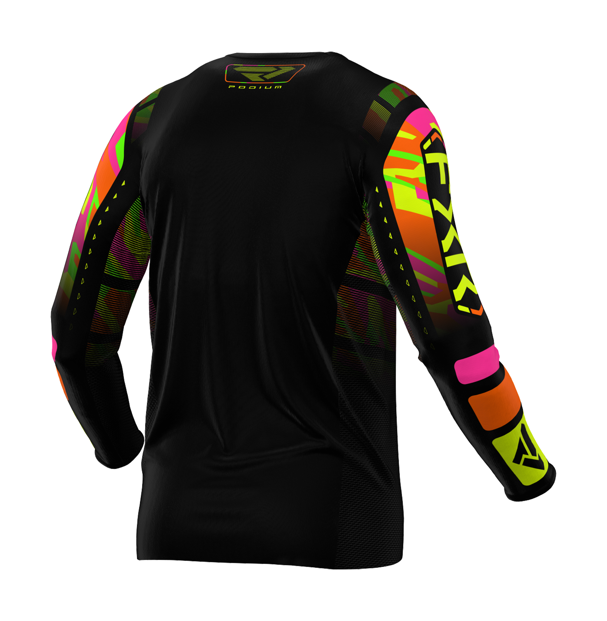 FXR Youth Motocross Jersey Podium - Sherbet Camo