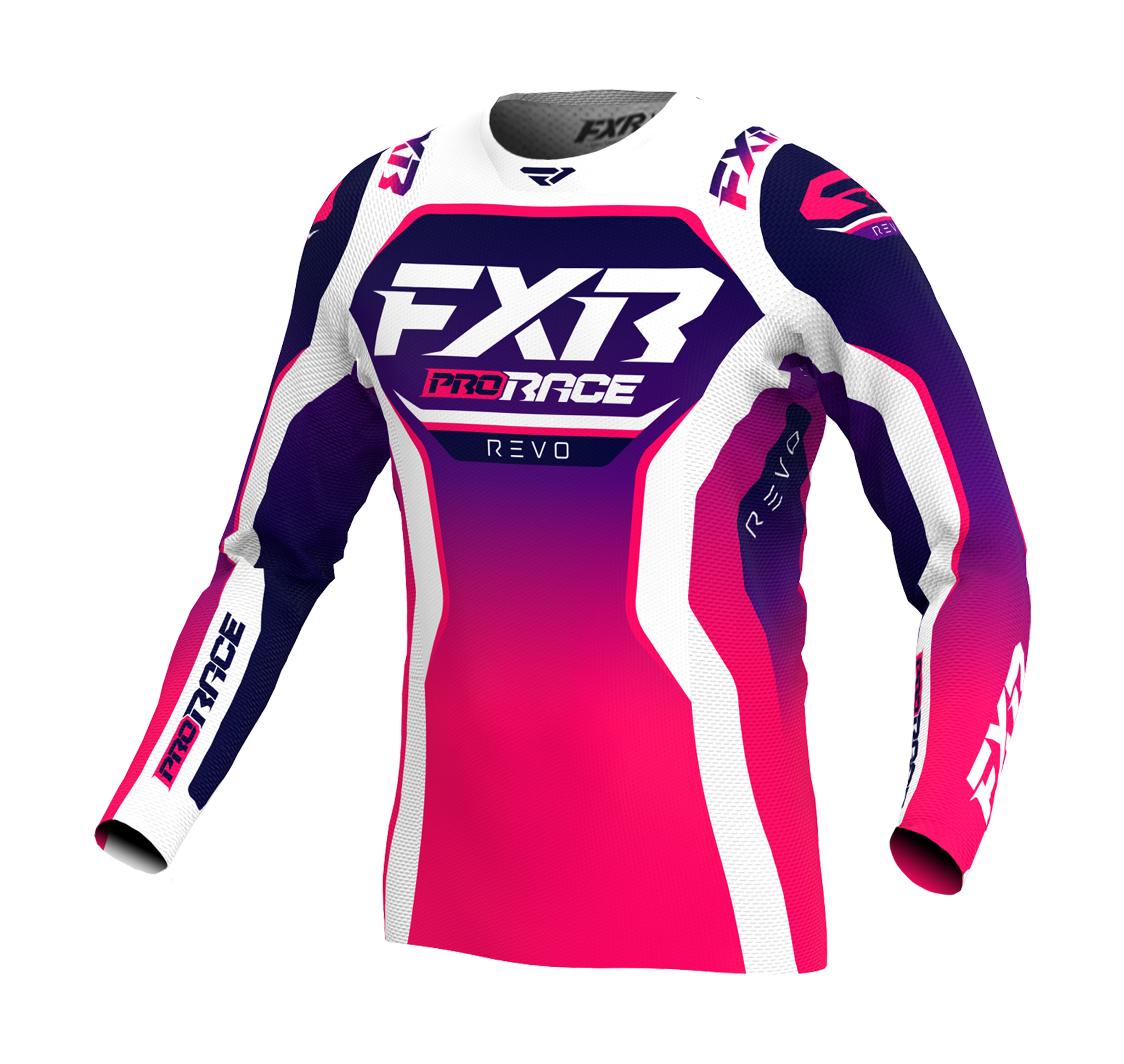 FXR Youth Motocross Jersey Revo - Razz
