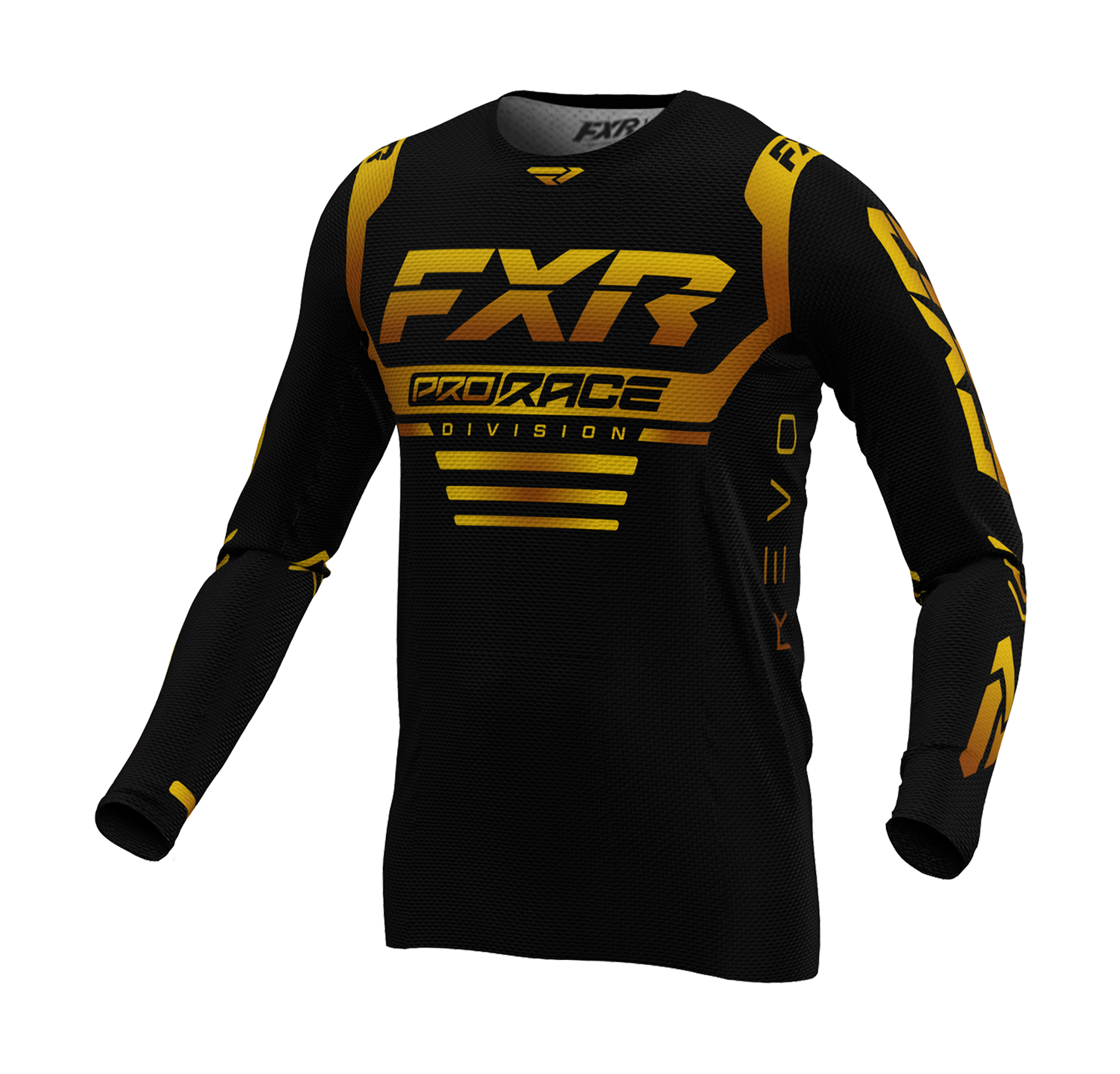 FXR Youth Motocross Jersey Revo - Black / Gold