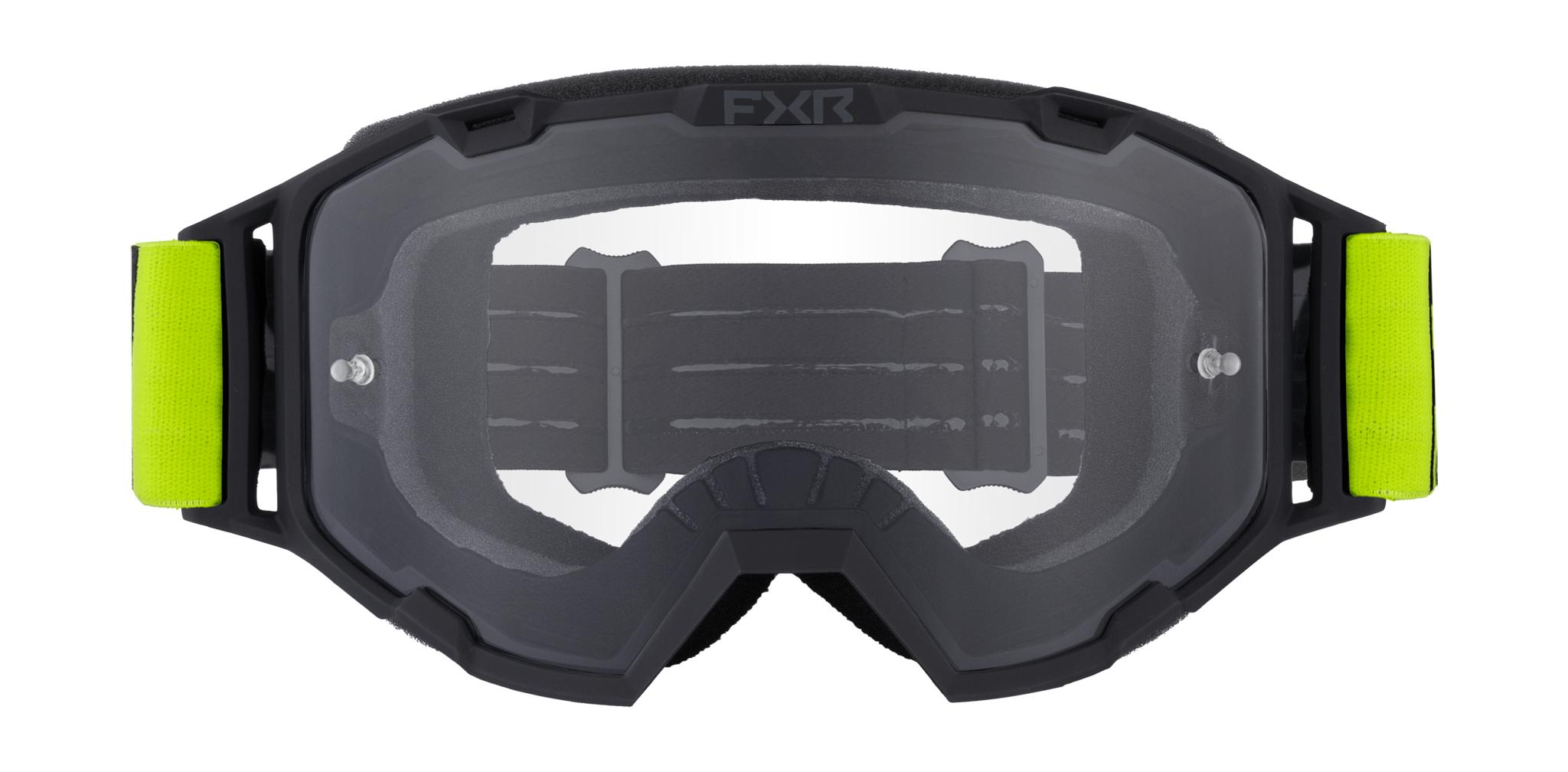 FXR Youth Motocross Goggle Maverick Prime - HiVis - Clear