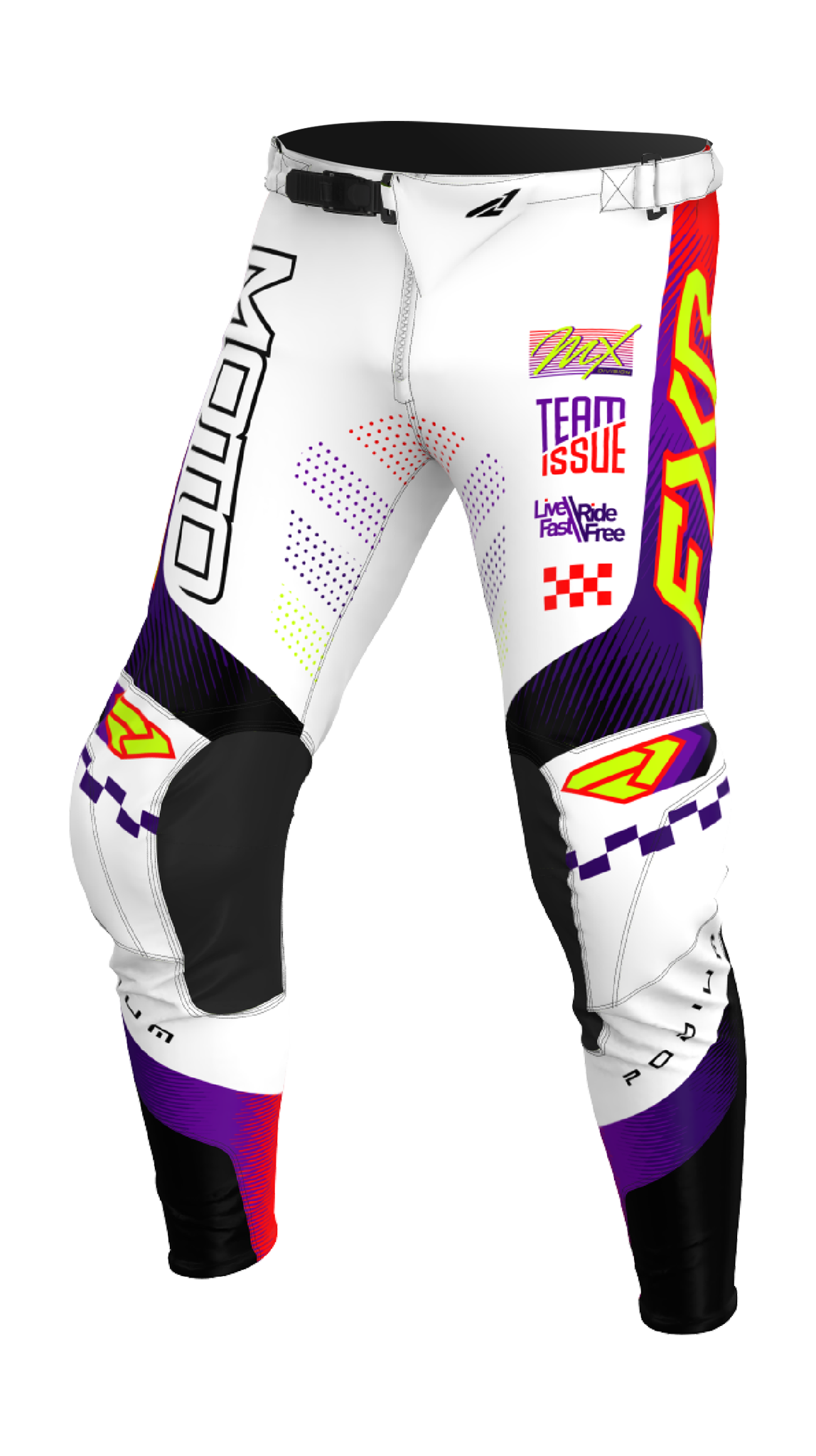 FXR Youth Motocross Pants 2026 Podium - White / Purple / Red