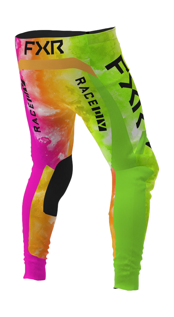 FXR Youth Motocross Pants Podium - Acid Sherbert