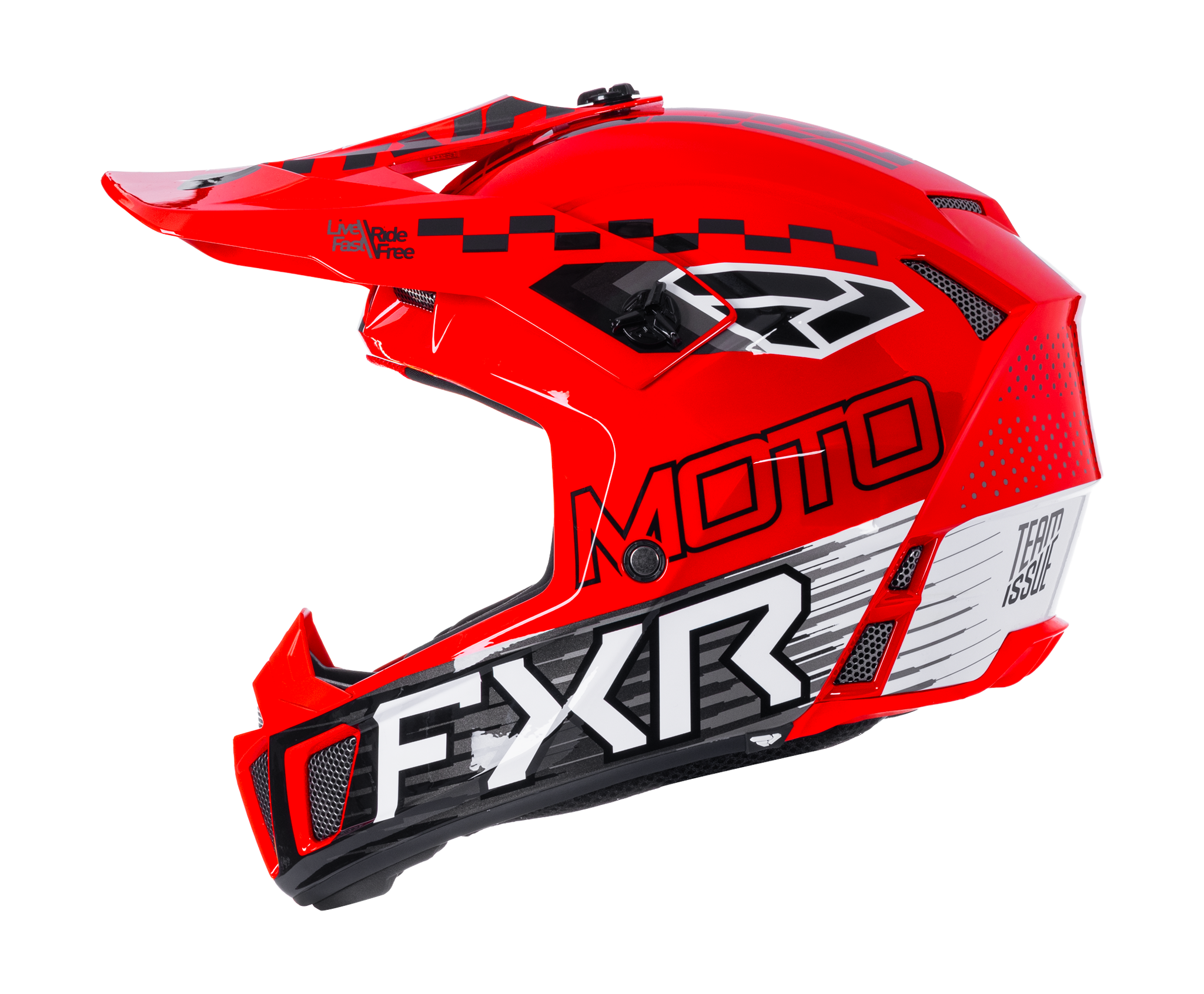 FXR Youth Motocross Helmet Clutch - Red / White