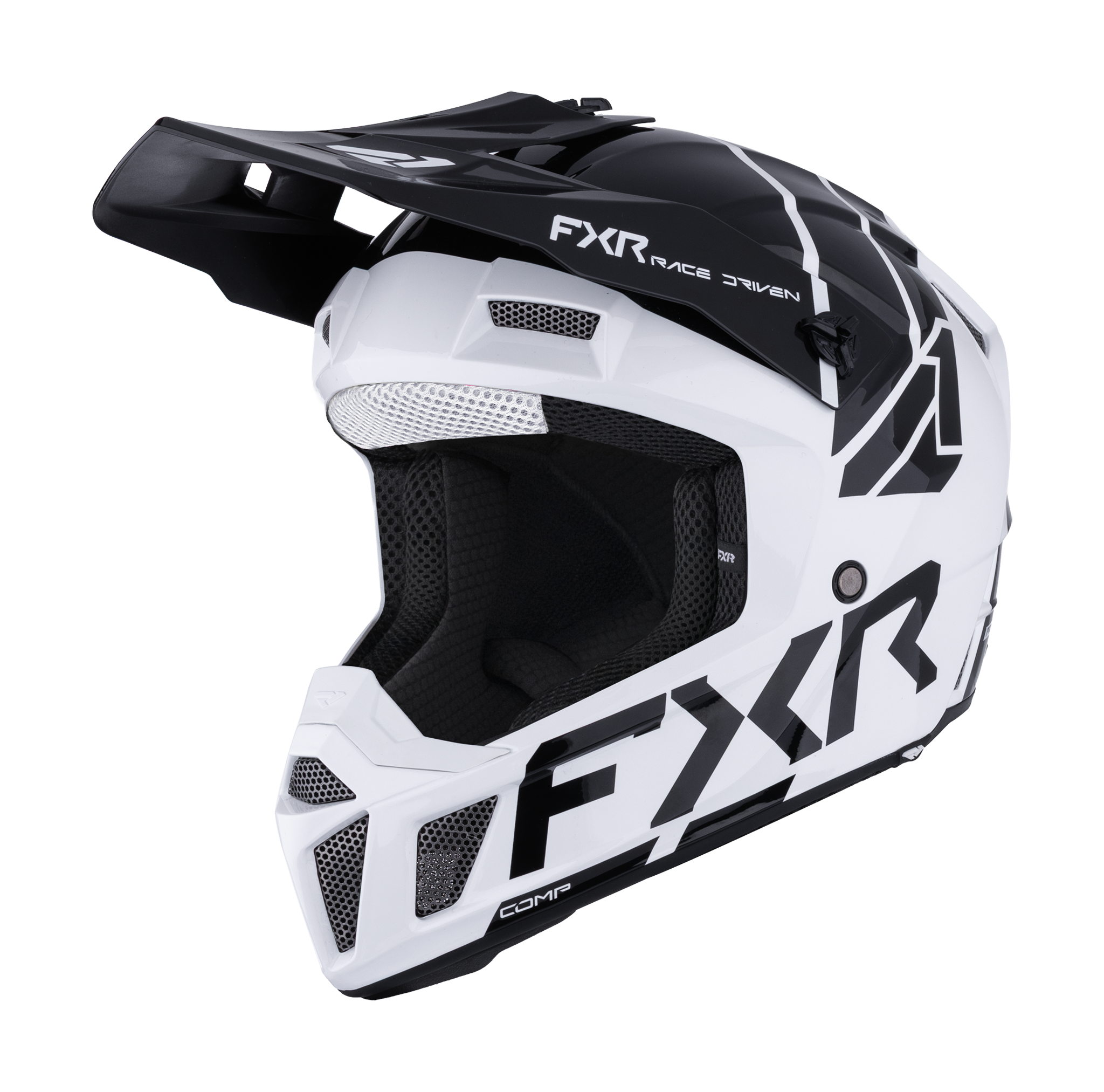 FXR Youth Motocross Helmet Clutch - White / Black
